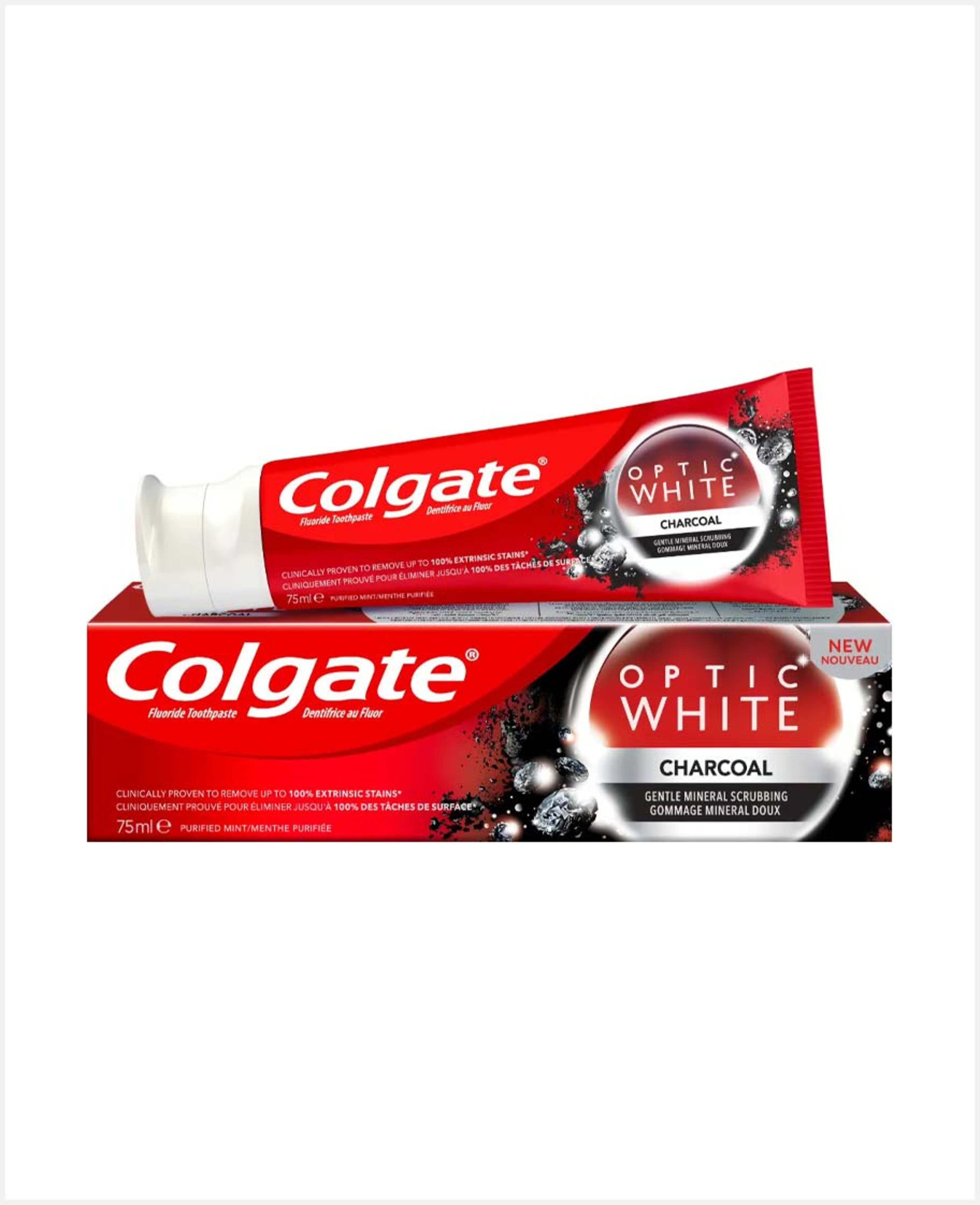 Colgate Optic White Charcoal Toothpaste 75ml