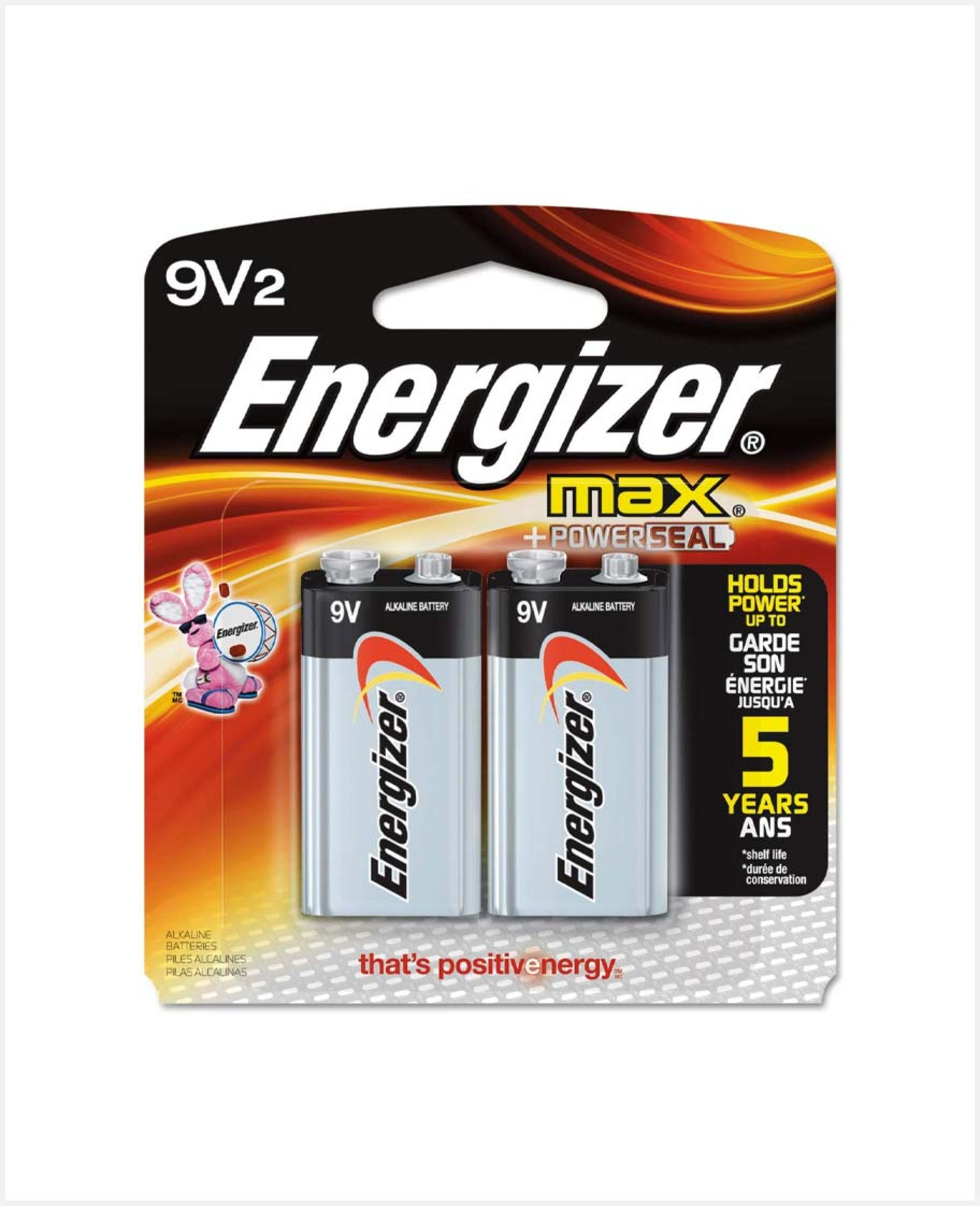 Energizer Max Battery Alkaline 9v Bp2