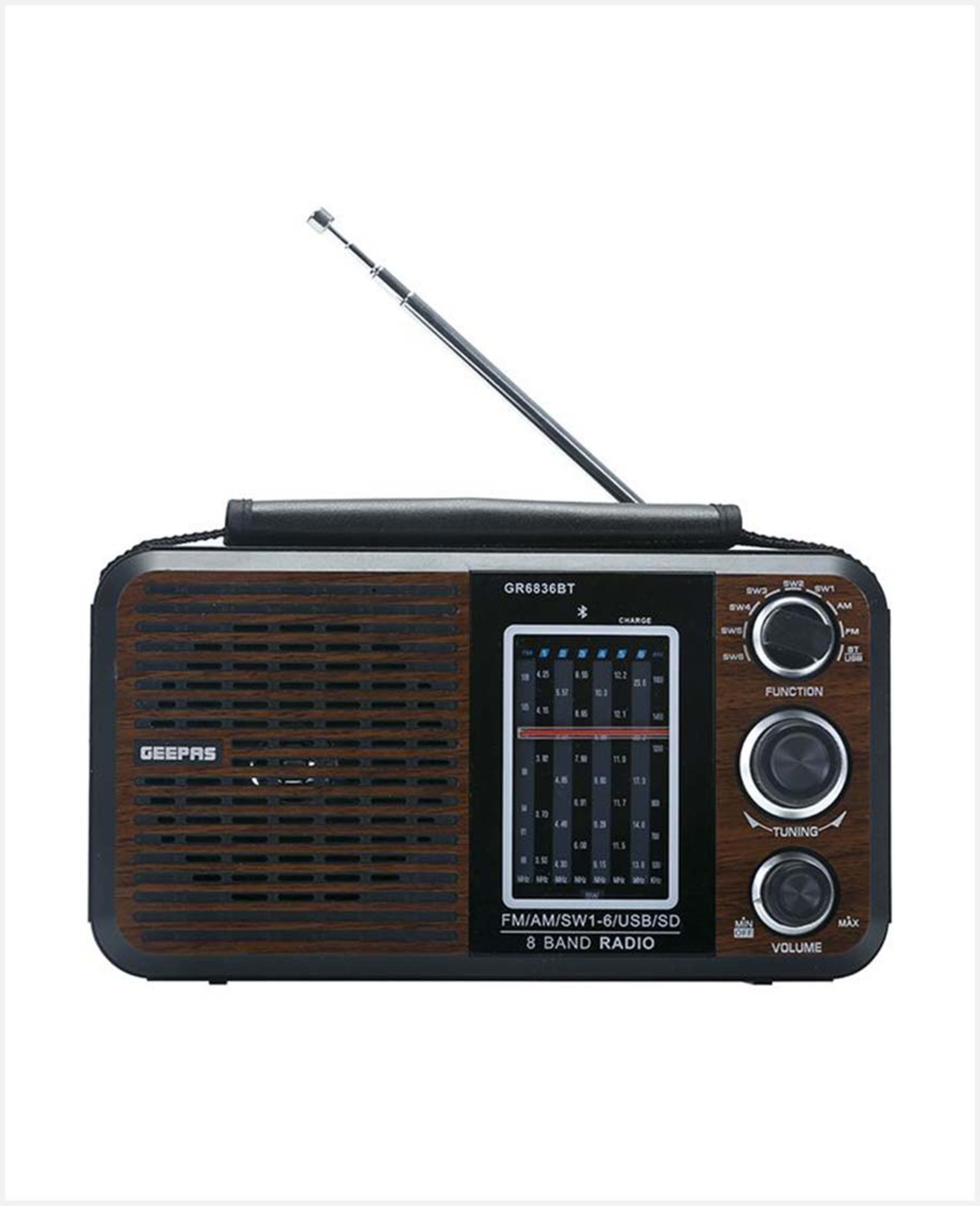 Geepas Rechargeable Radio Am/fm Gr6836