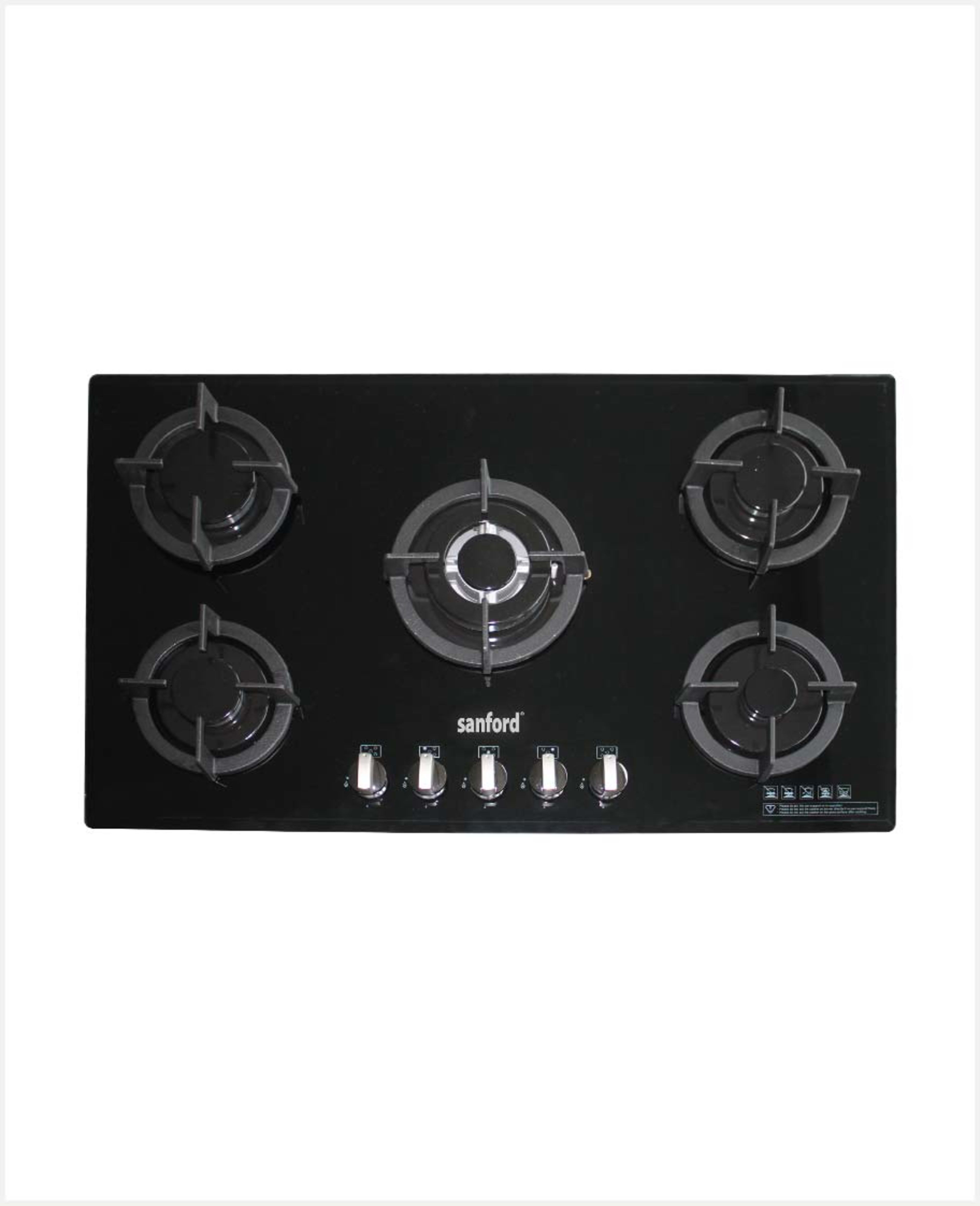 Sanford Glass Five Burner Gas Hob Sf5458gc