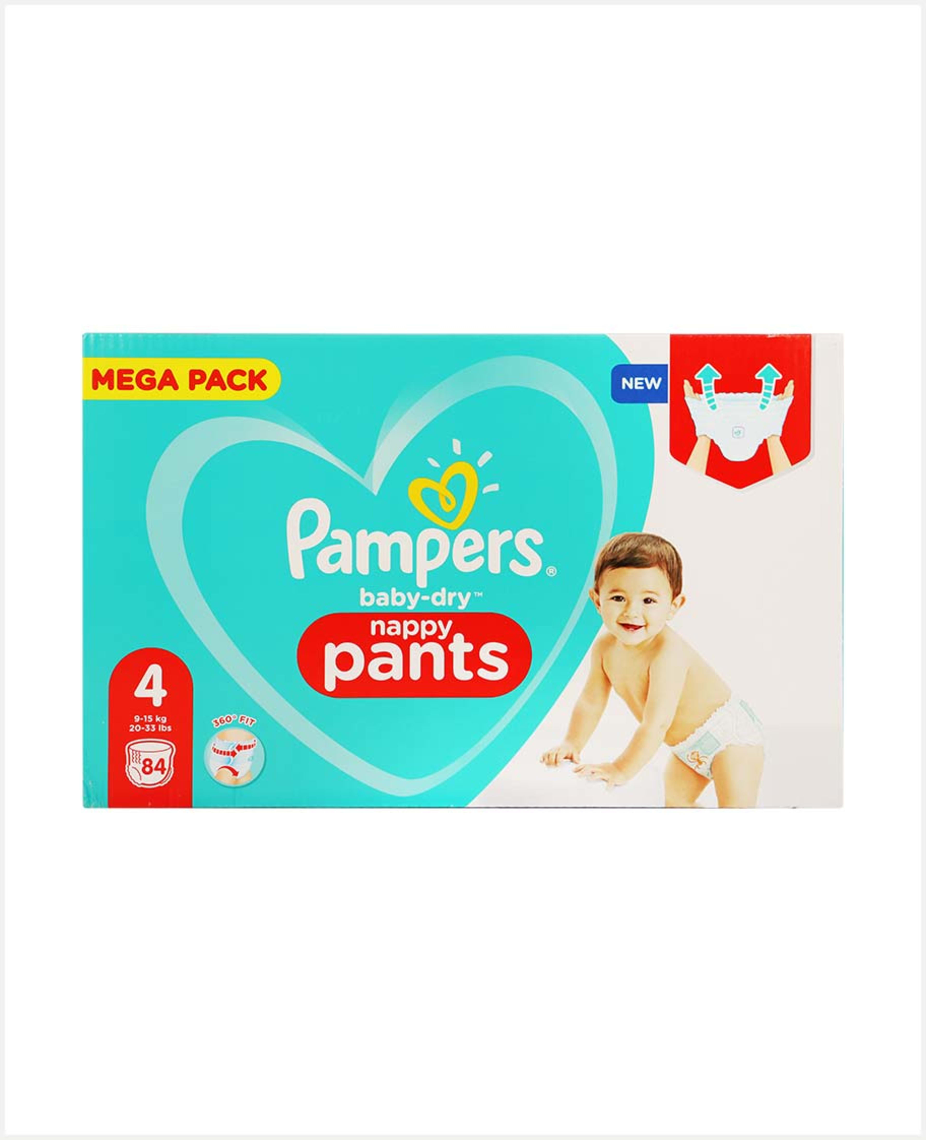 Pampers Baby Dry Nappy Pants S4 84s(9-15kg)