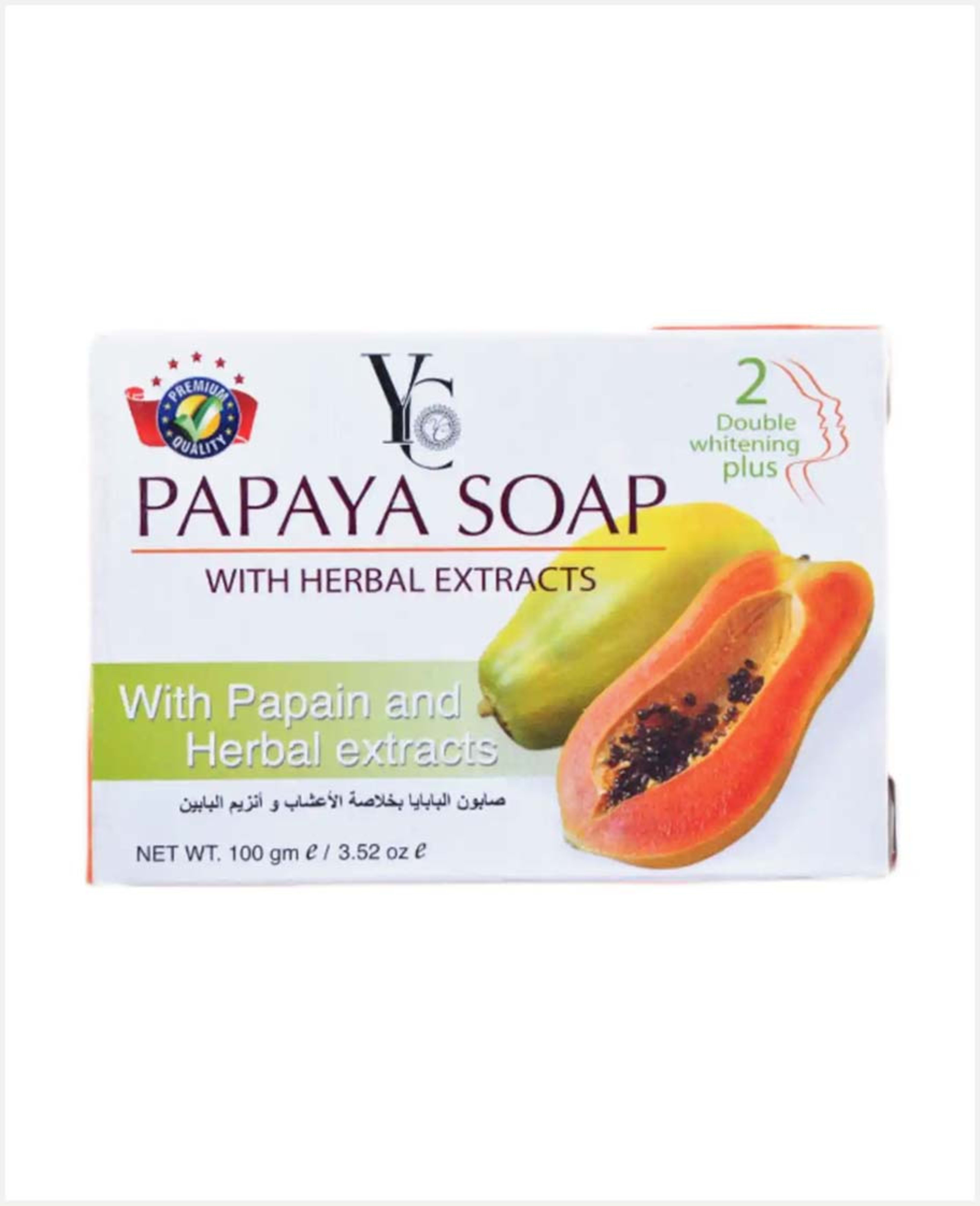 Yc Papaya Soap W/ Herbal Extracts 100gm