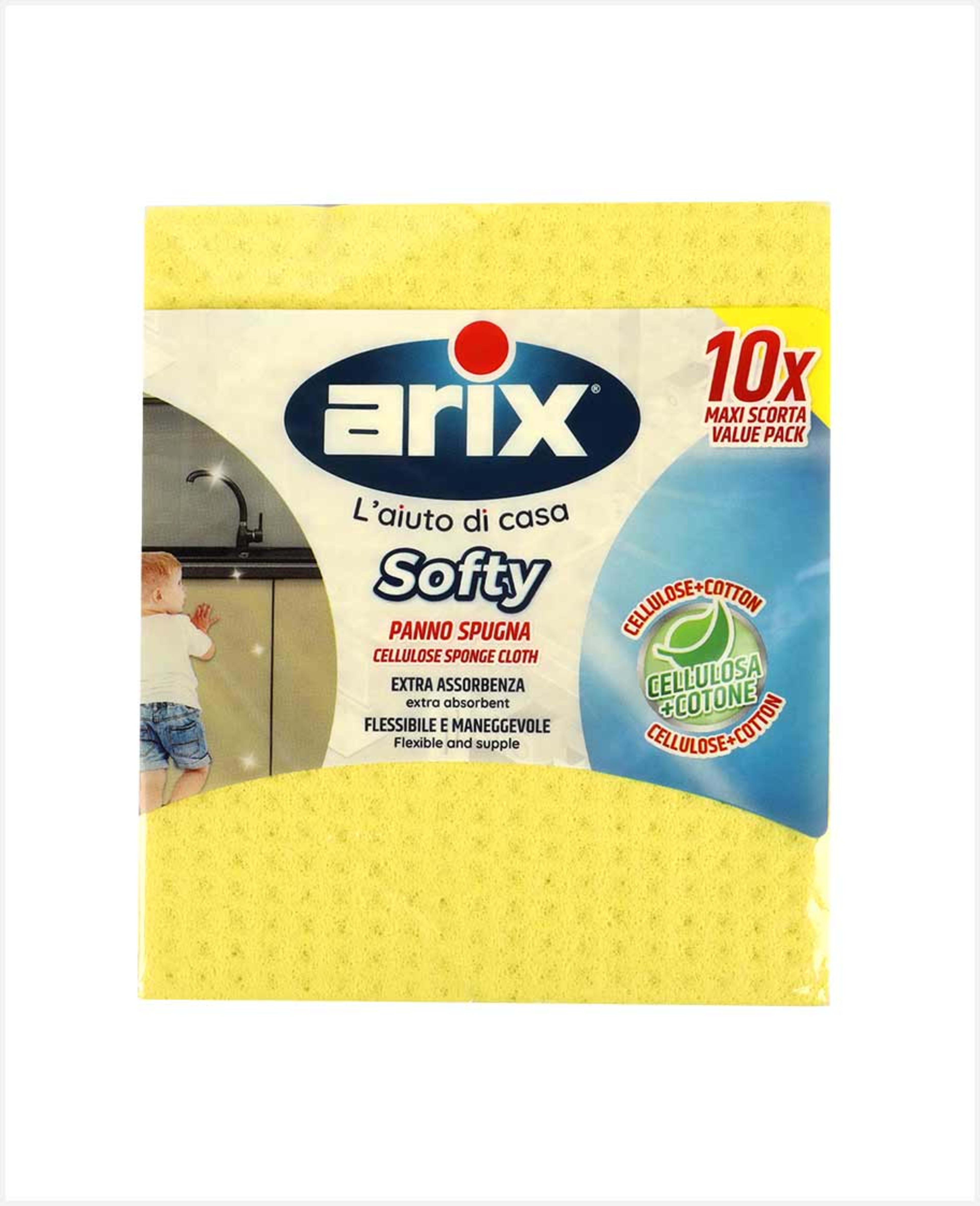 Arix Cellulose Sponge Cloth 10pcs - image 2