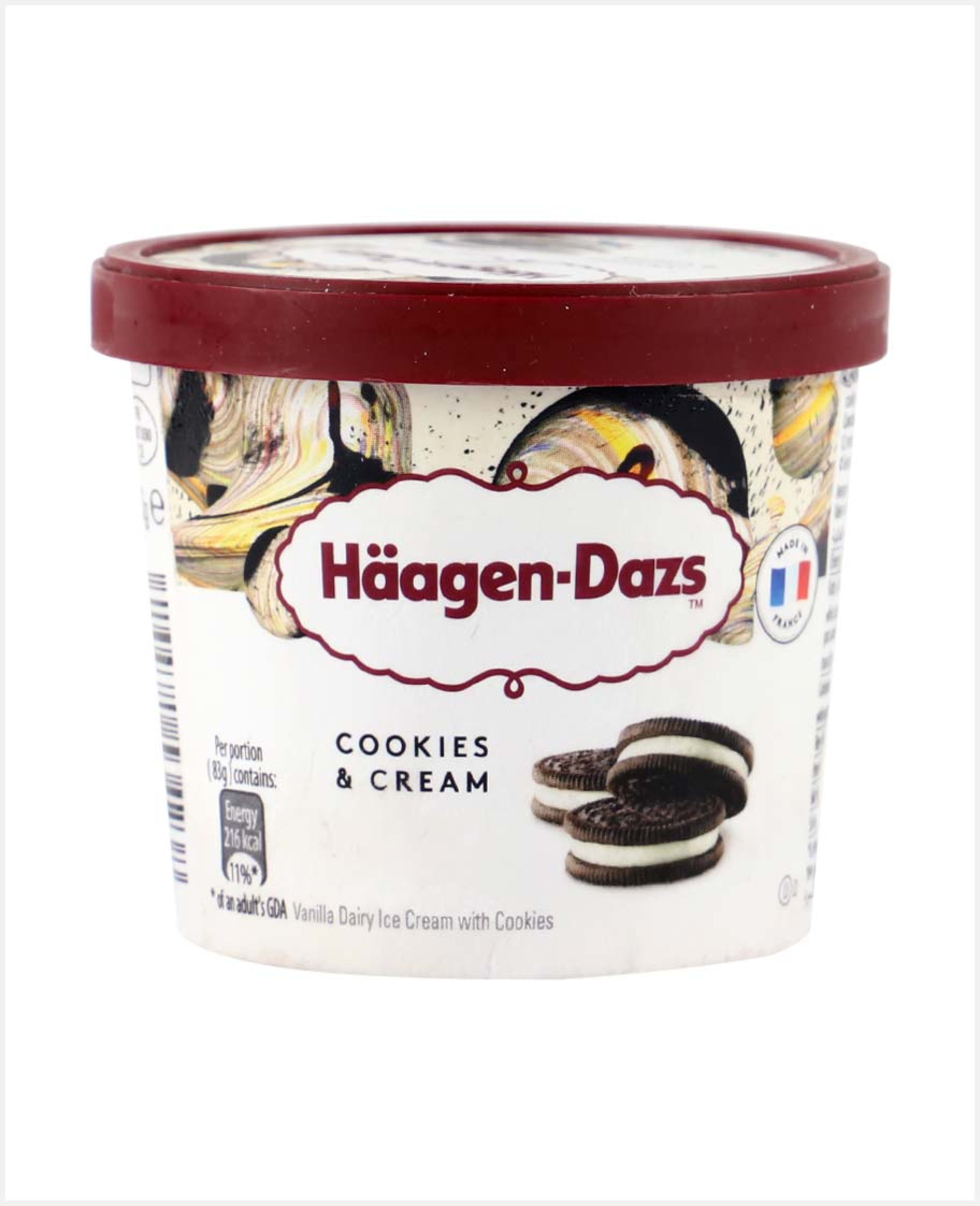 Haagen-dazs Cookies & Vanilla Cream Ice Cream Mini Cup 100ml