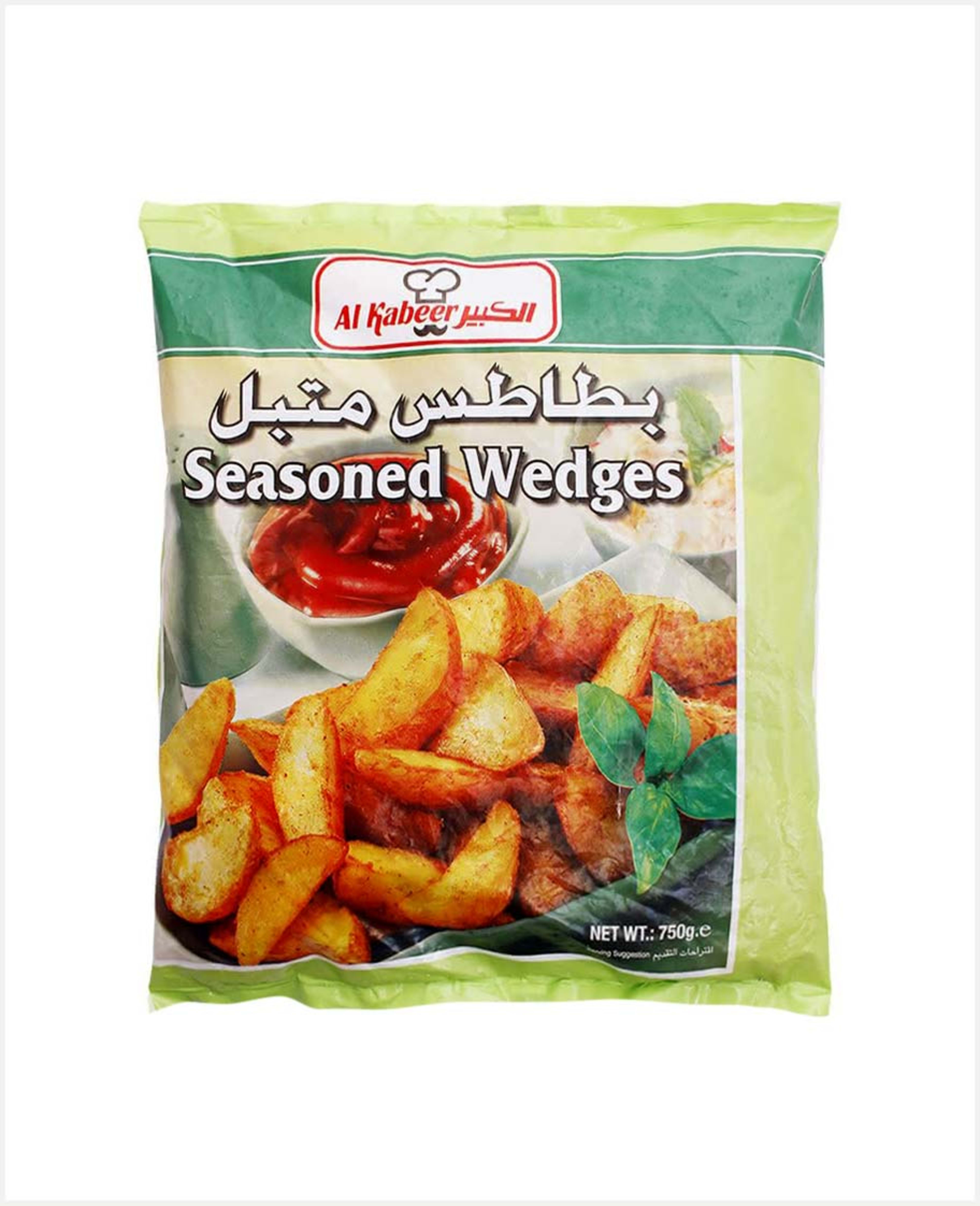 Al Kabeer Seasoned Wedges 750gm