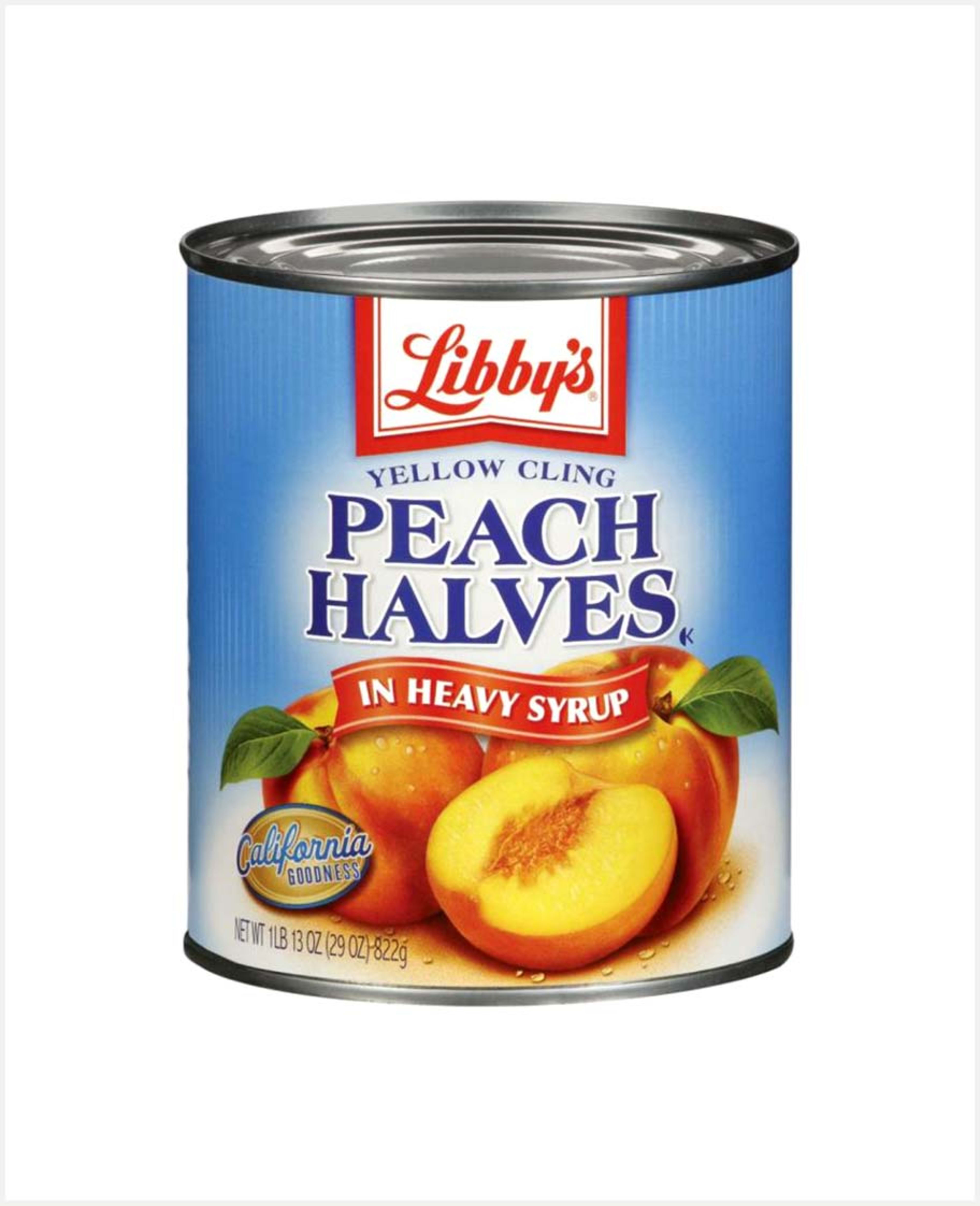 Libby's Yellow Cling Peache Halves in Heavy Syrup 825gm
