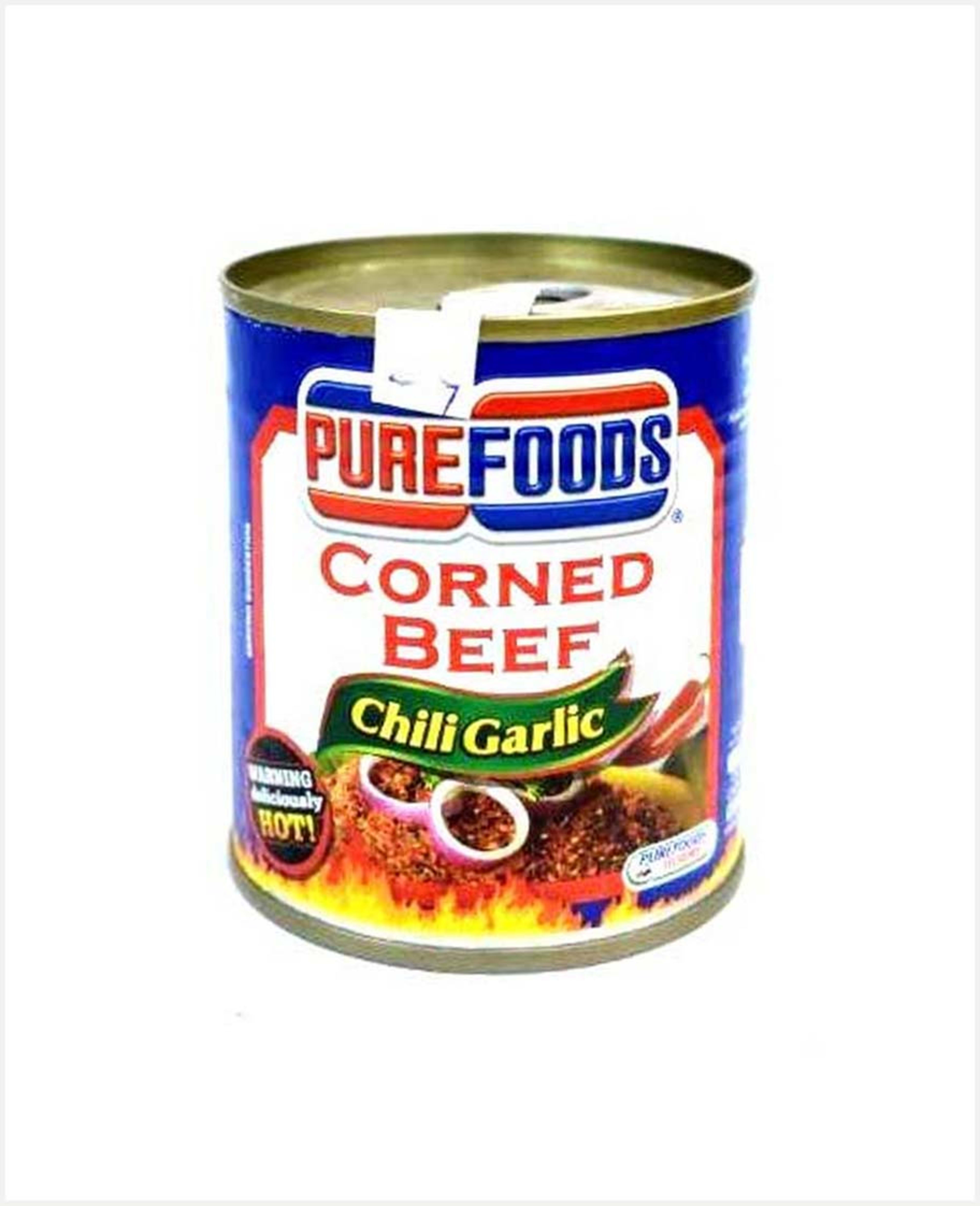 Purefoods Corned Beef Chili Garlic 210gm