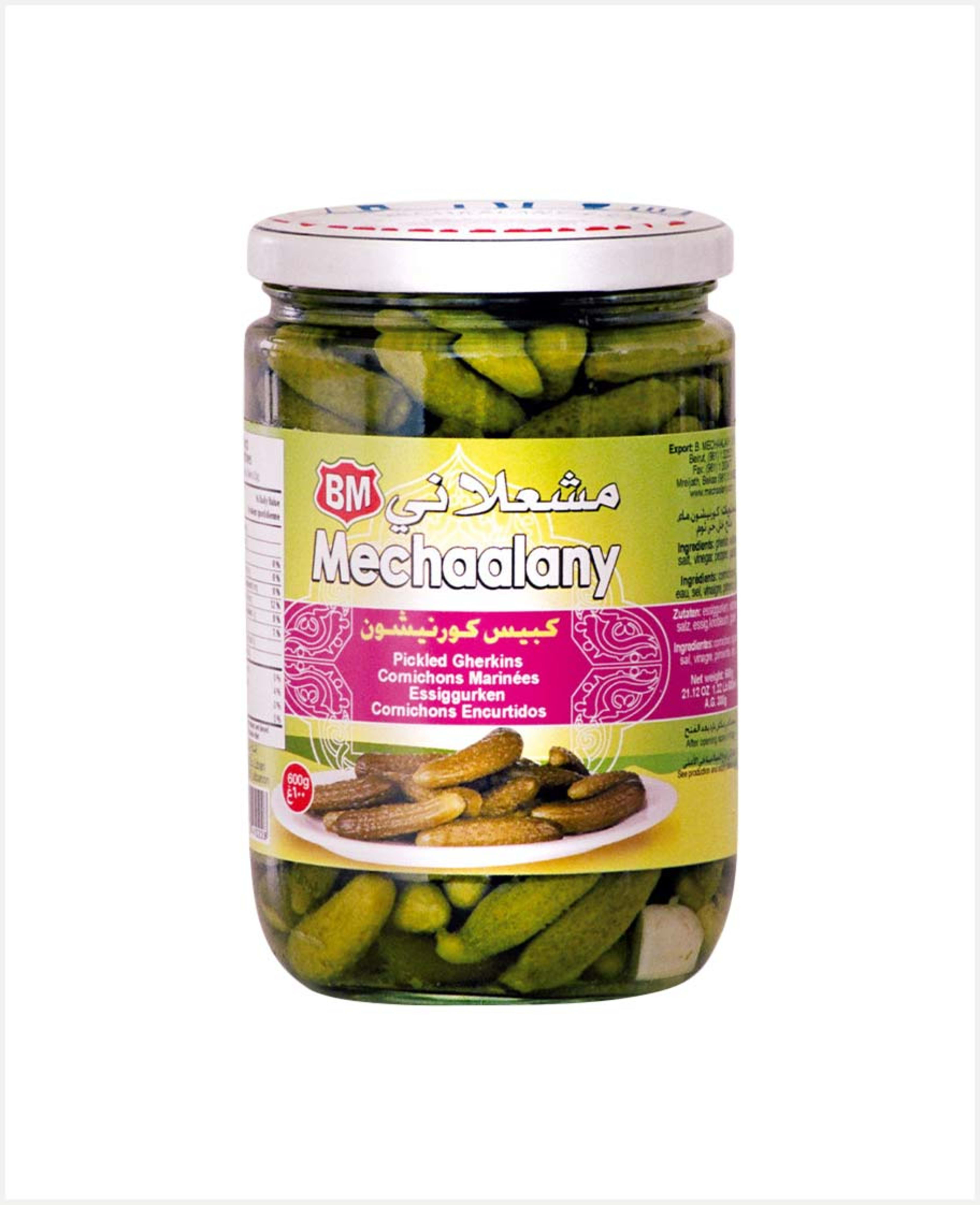 Bm Mechaalany Cornichon Pickle 600gm