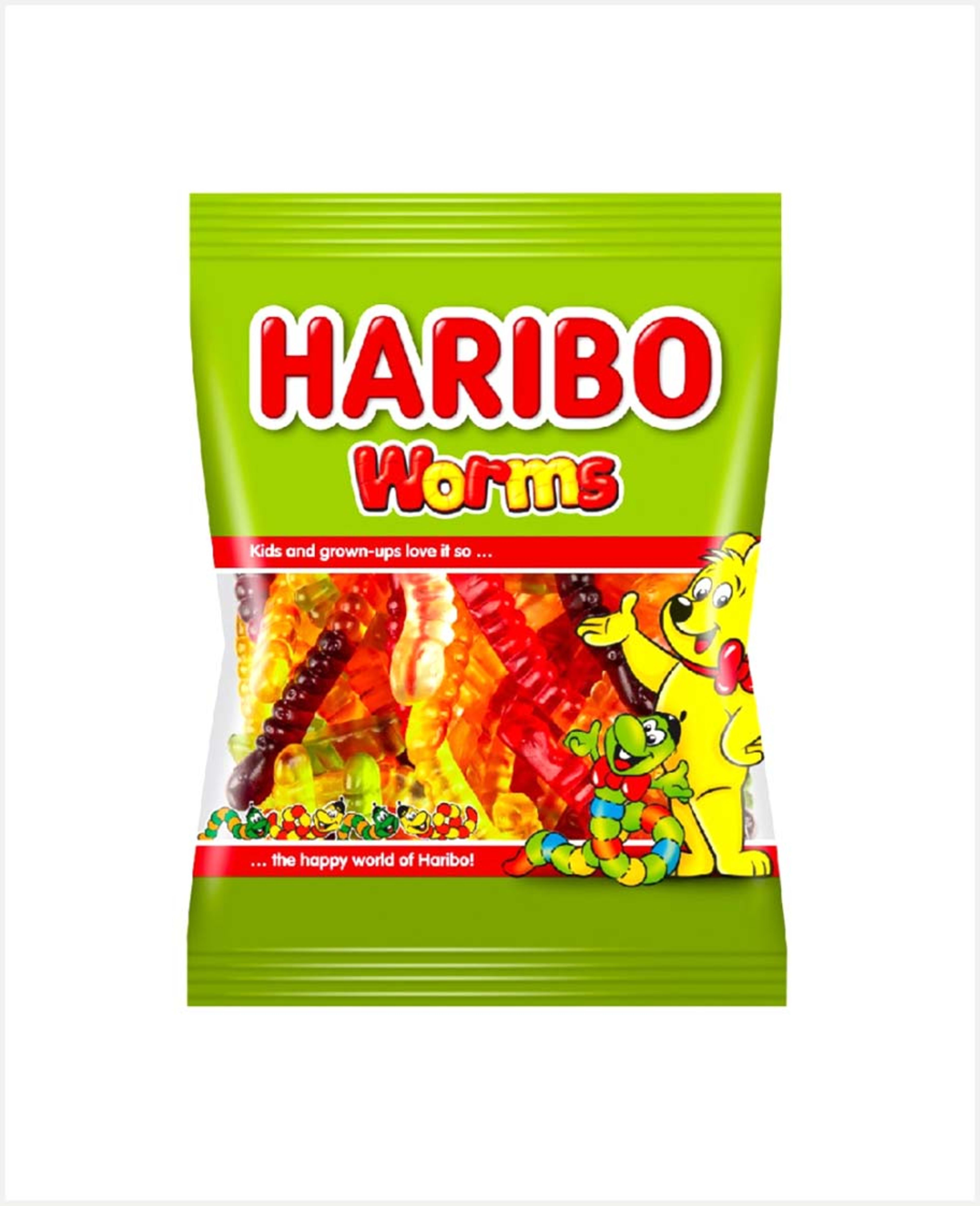 Haribo Worms Solucan Gummy Candy 160gm