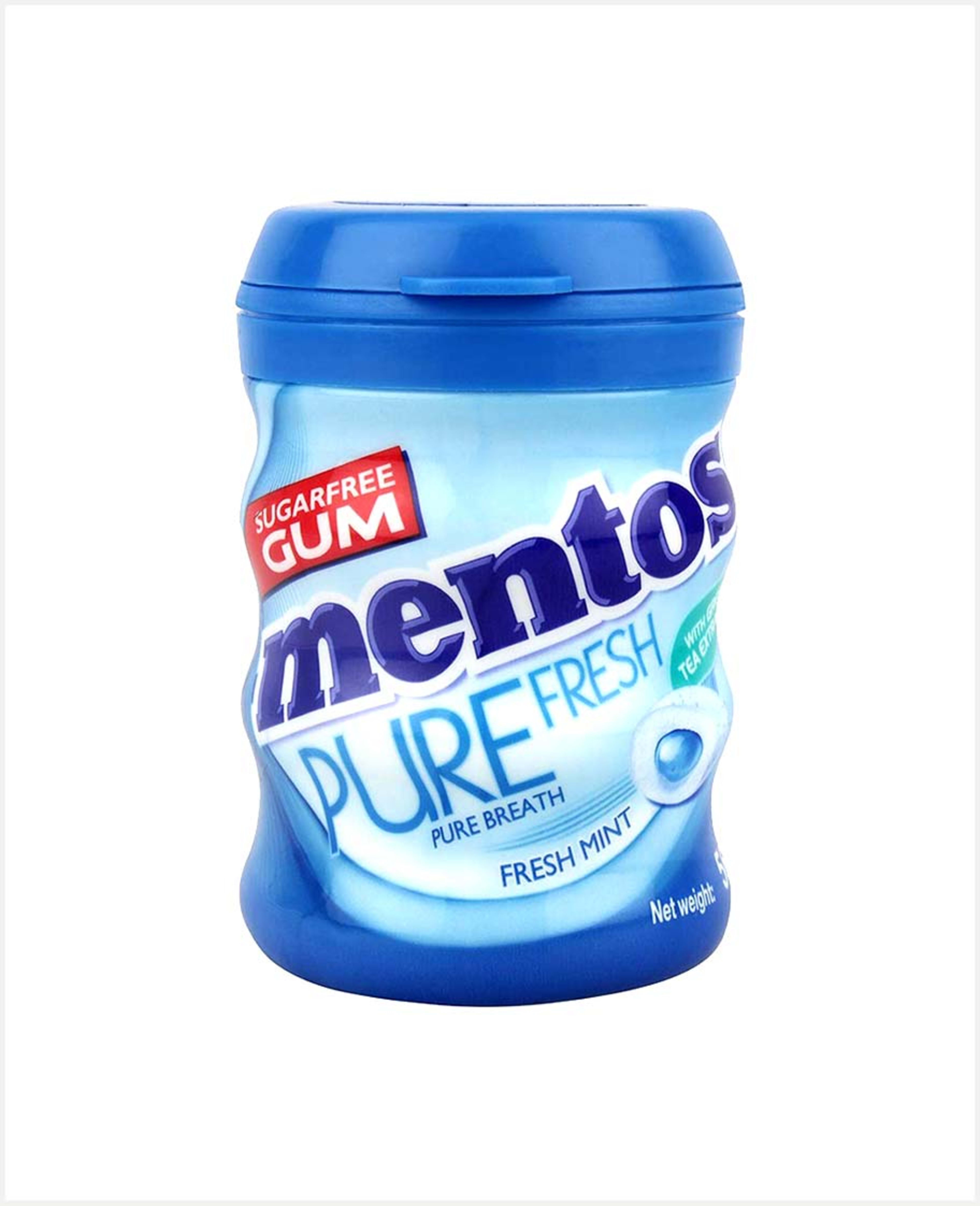 Mentos Sugar Free Pure Fresh Mint Chewing Gum 56gm