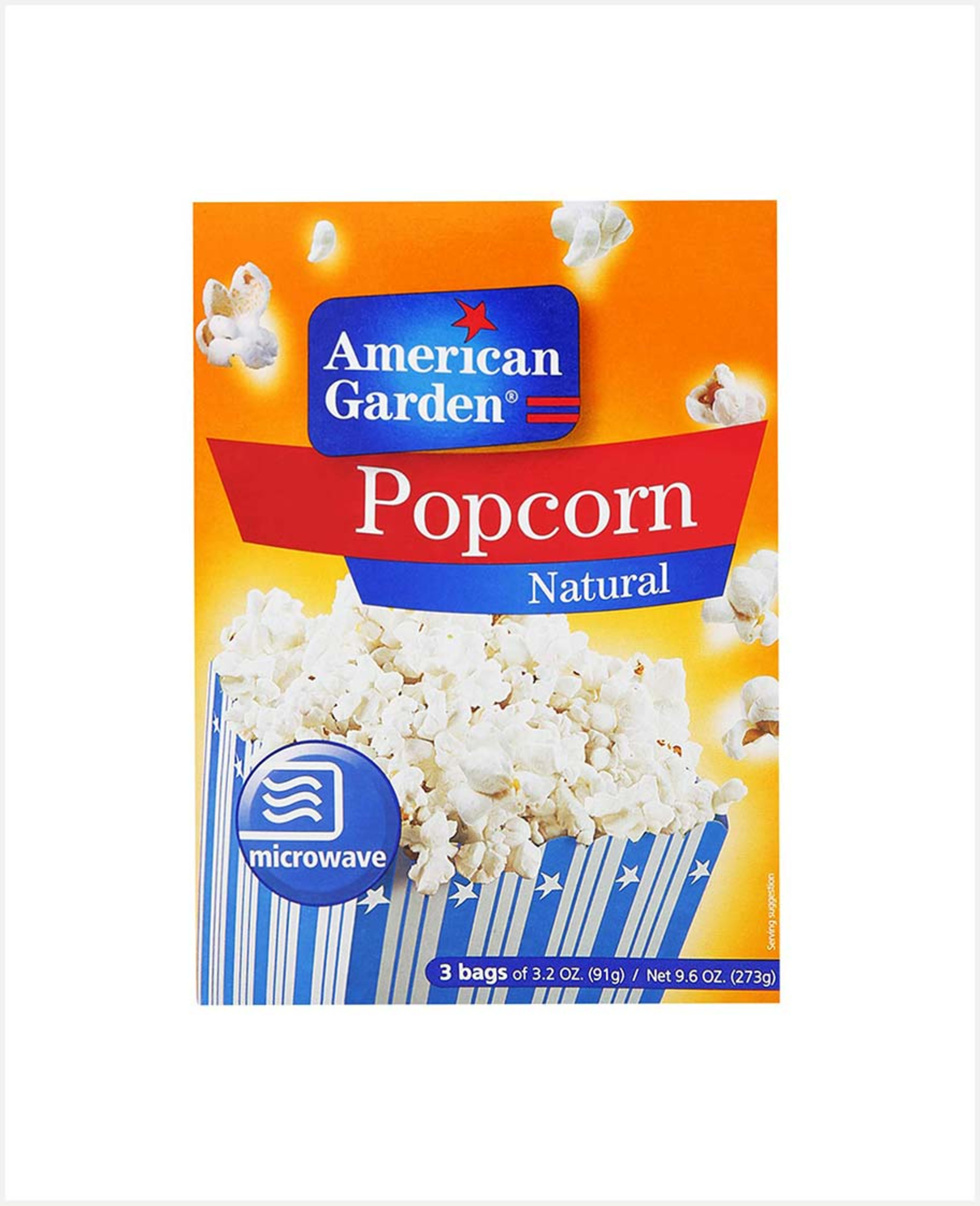 American Garden Microwave Popcorn Natural 273gm