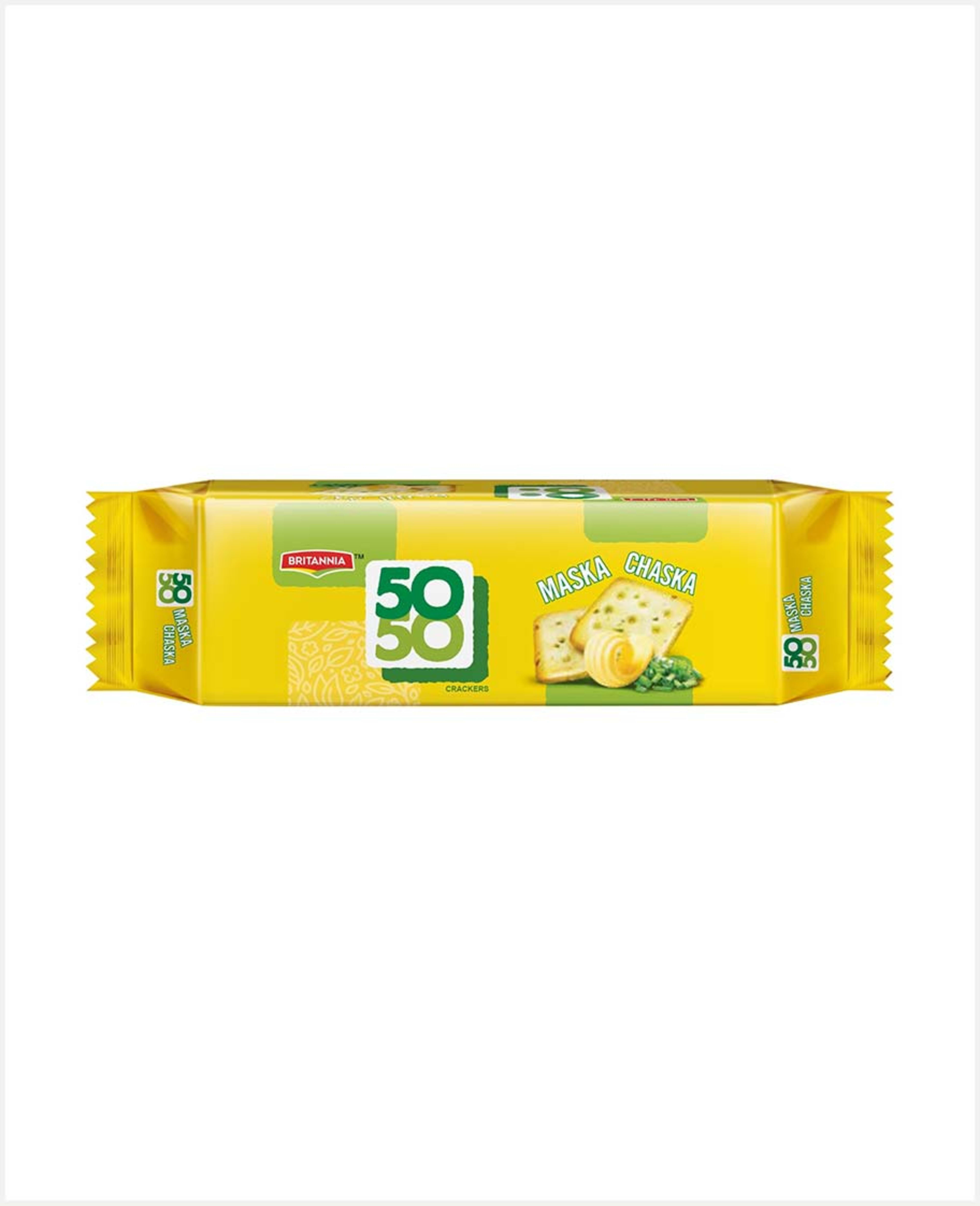 Britannia Fifty-fifty (50-50) Maska Chaska Biscuits 71gm