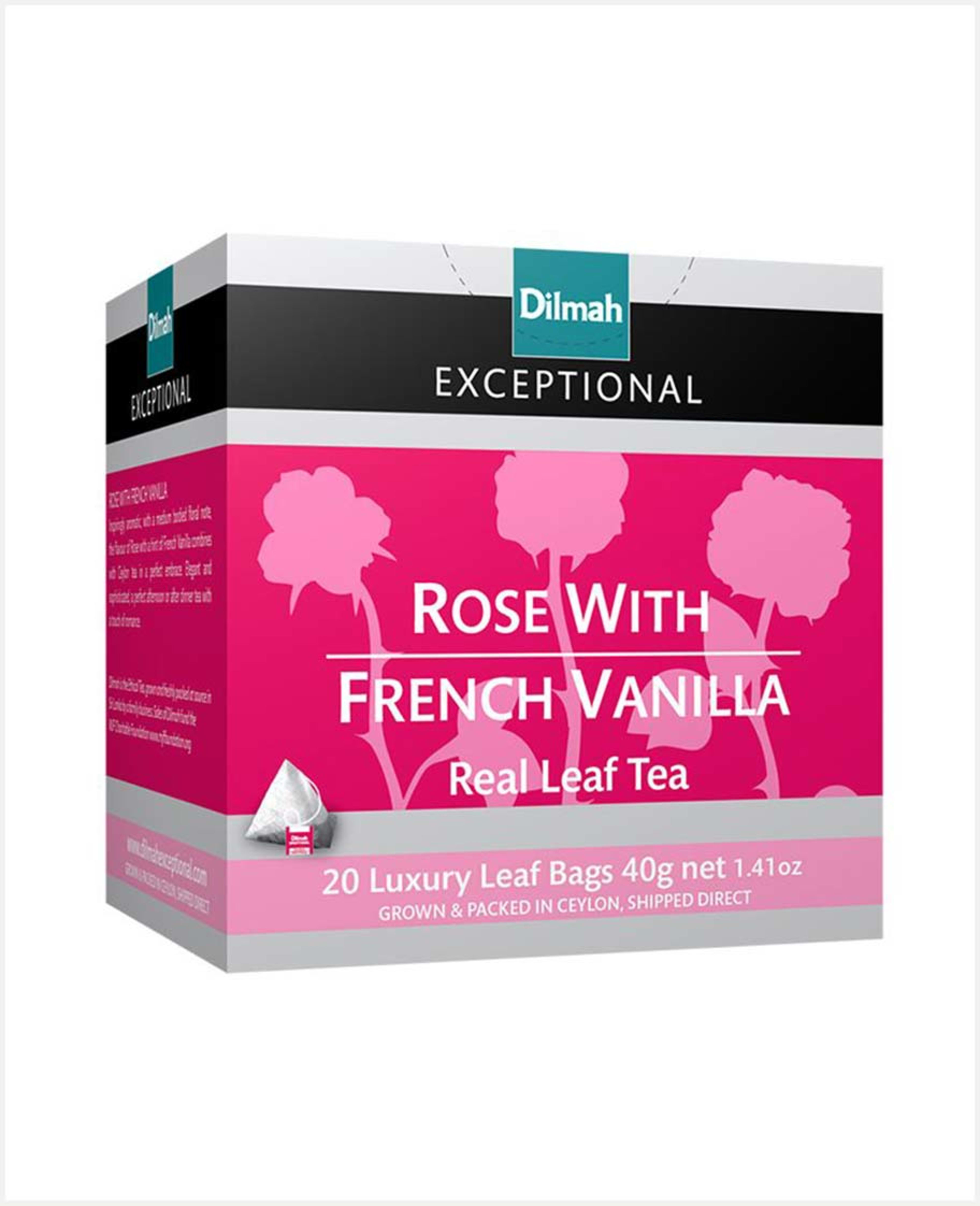 Dilmah Exceptional Rose with French Vanilla Tea (20x2g) 40gm