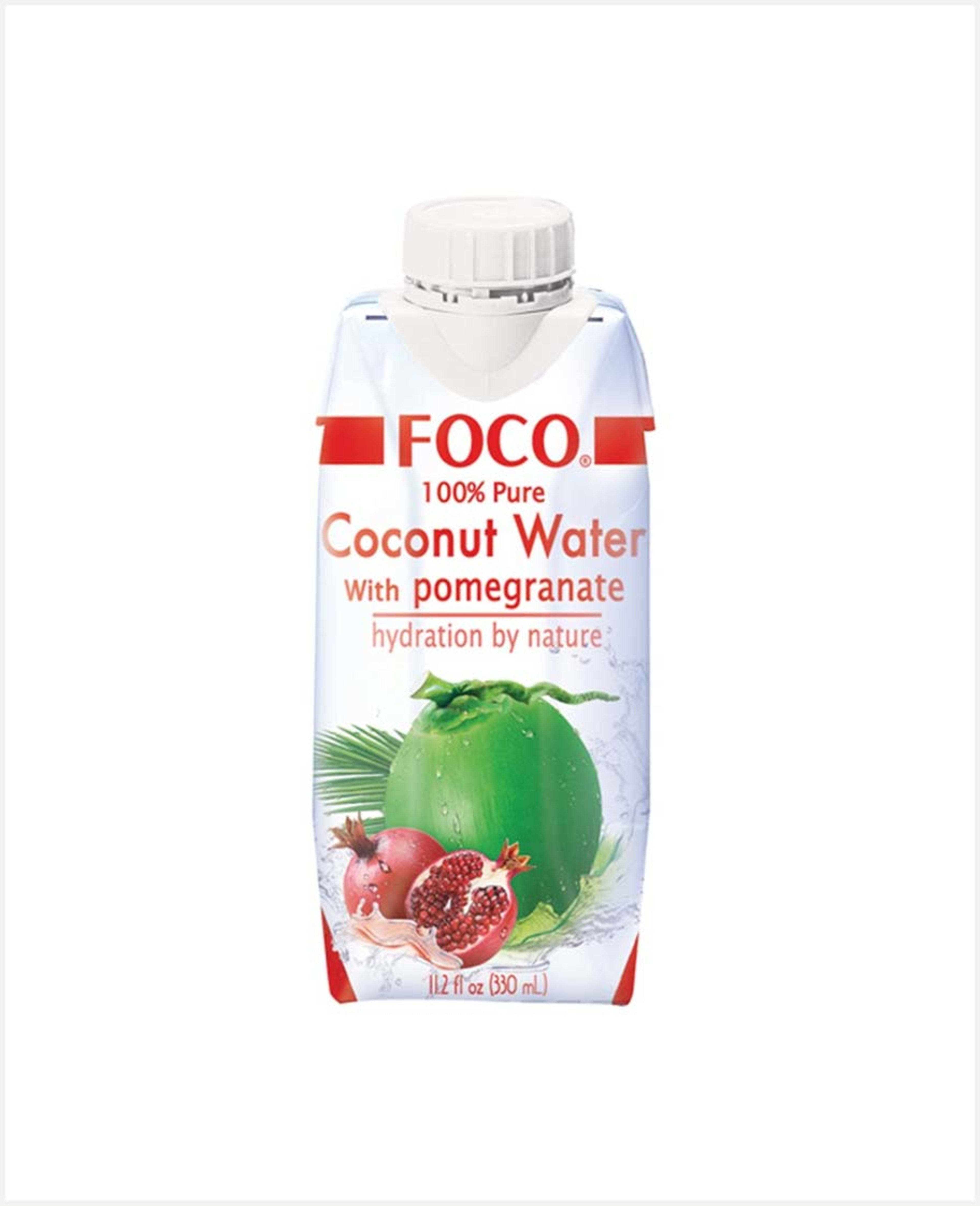 Foco 100% Pure Coconut Water with Pomegranate 330ml