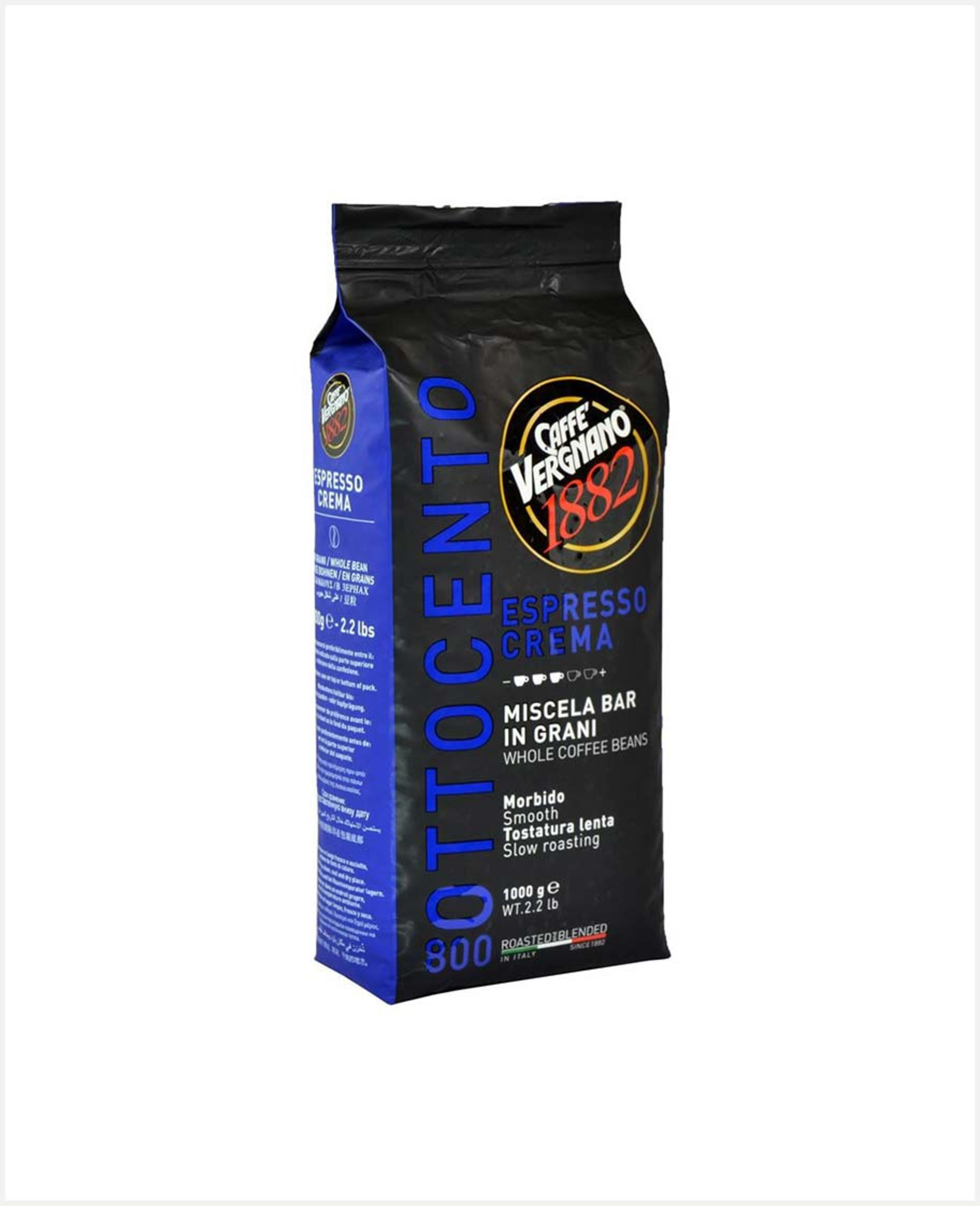 Caffe' Vergnano 1882 Espresso Crema Coffee Beans 1000gm