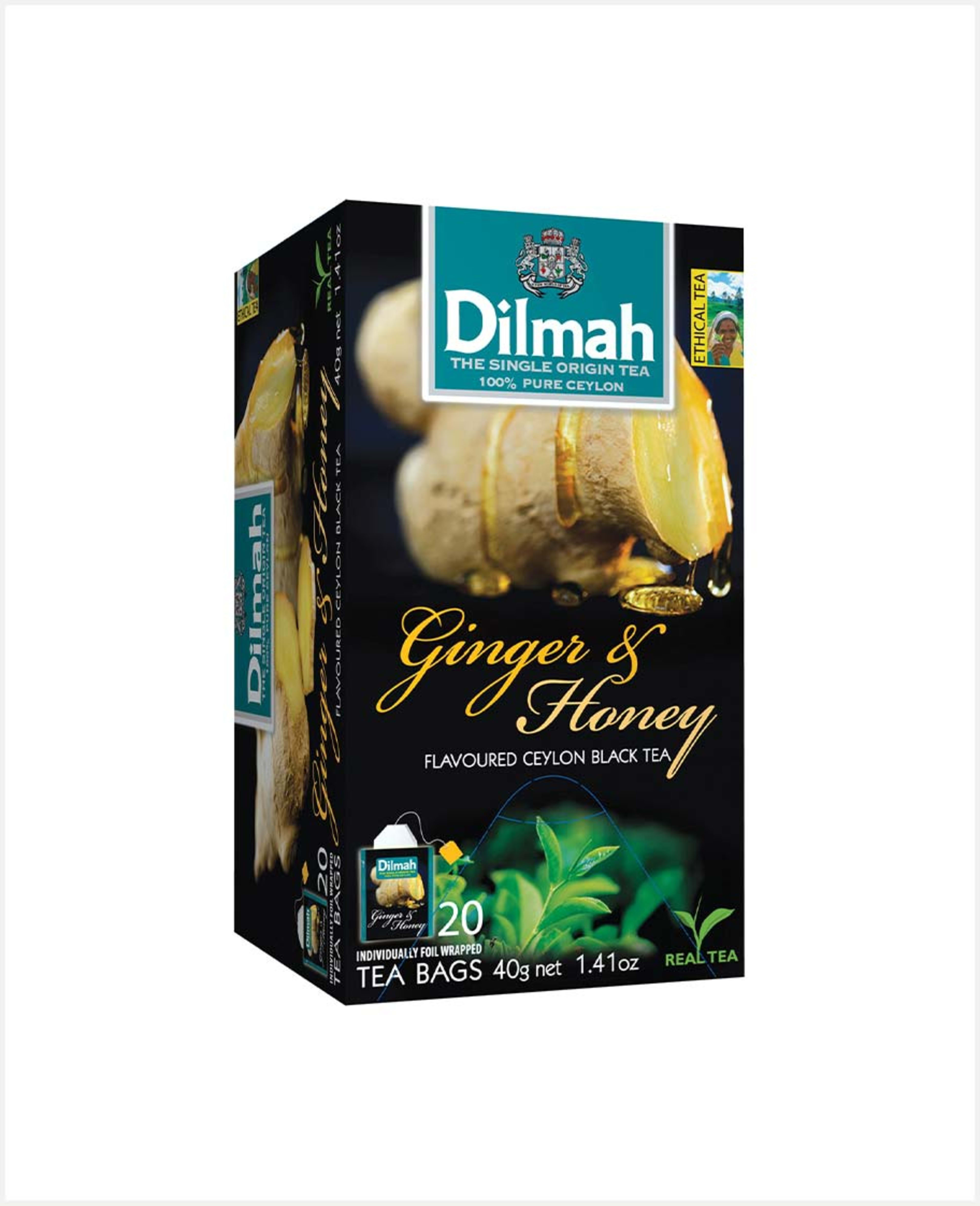 Dilmah Ginger & Honey Black Tea 20bag 40gm