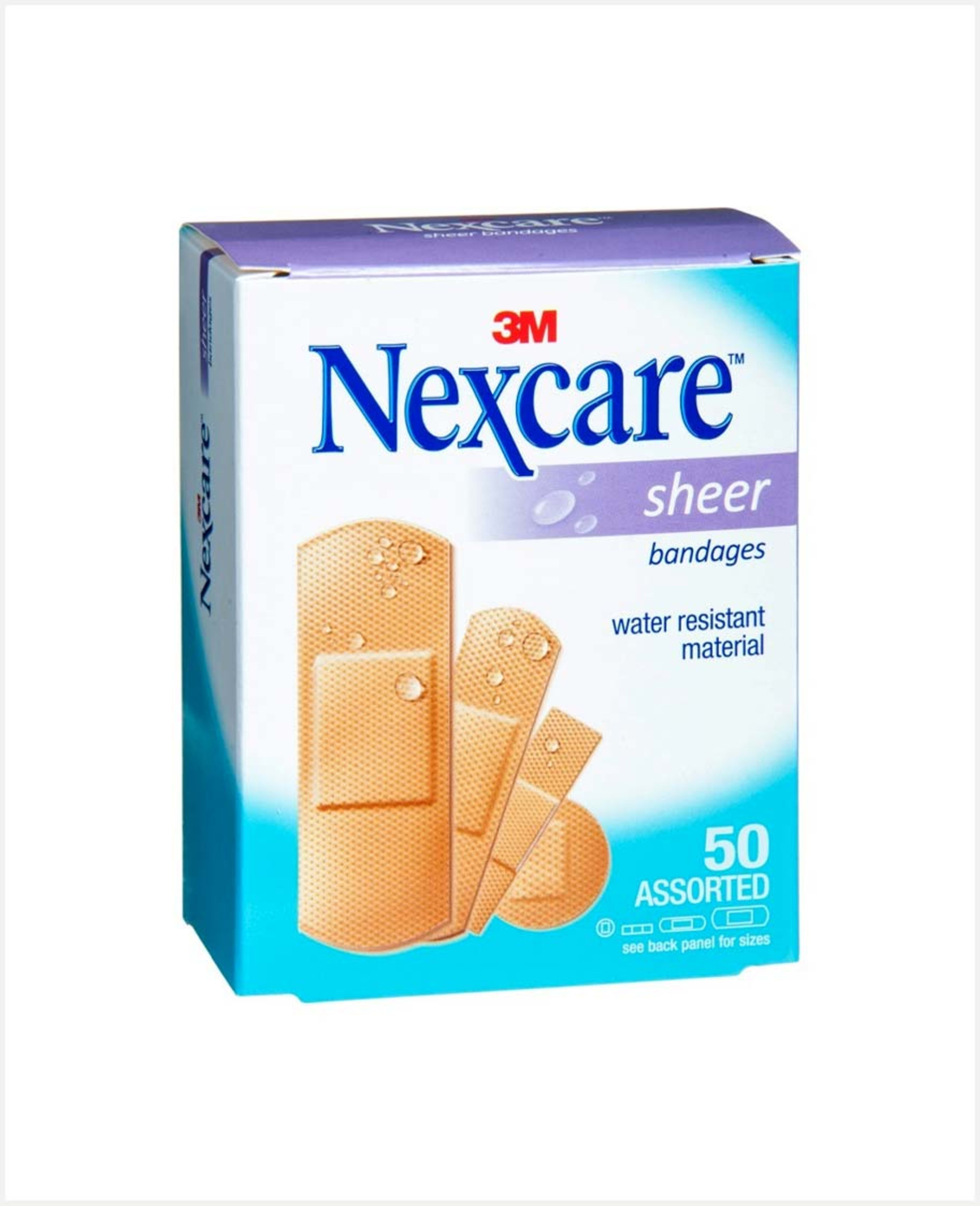Nexcare Bandages Sheer Latex Free 50's Assorted #ne106