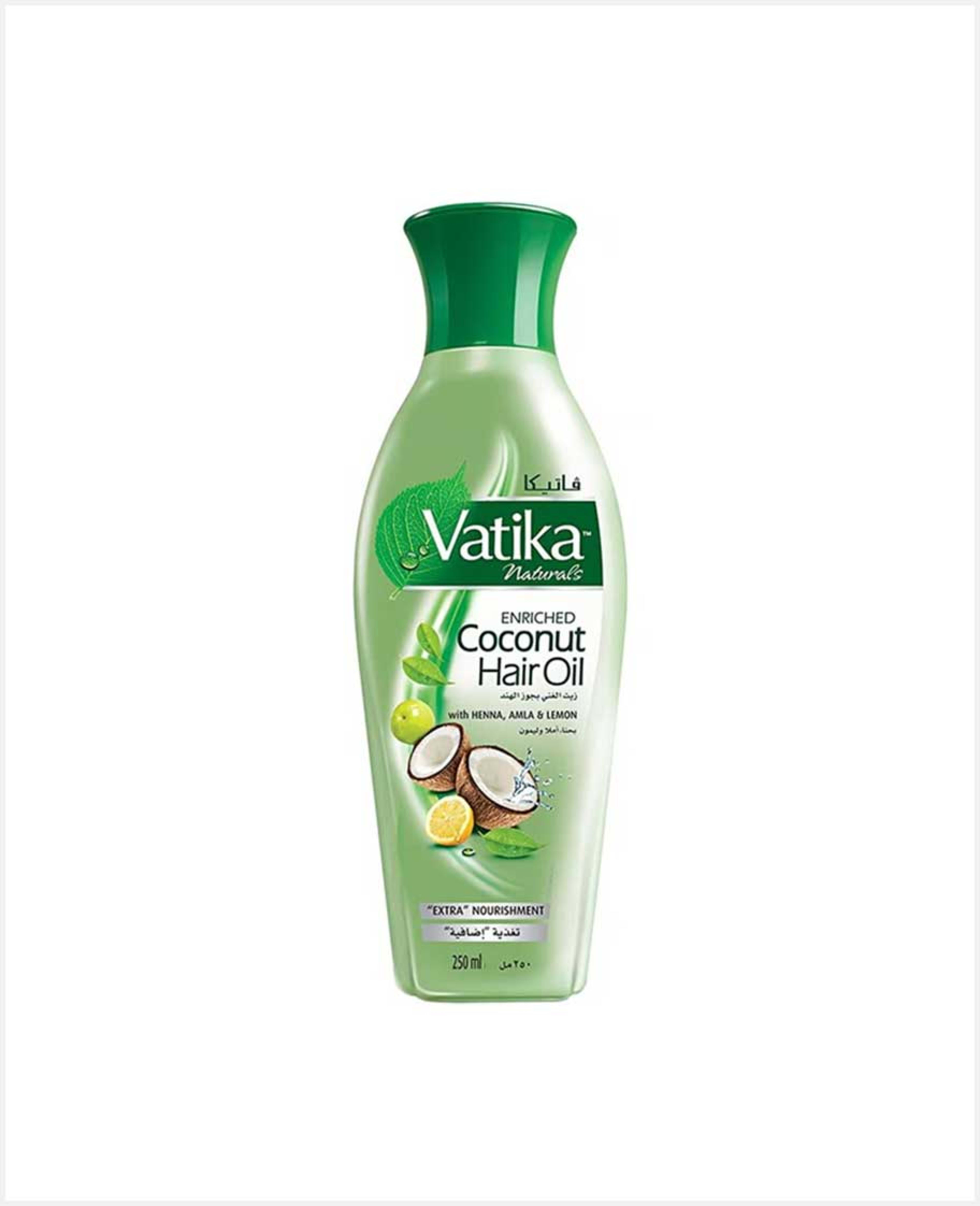 Vatika Enriched Coconut Hair Oil with Henna Amla & Lemon 250ml