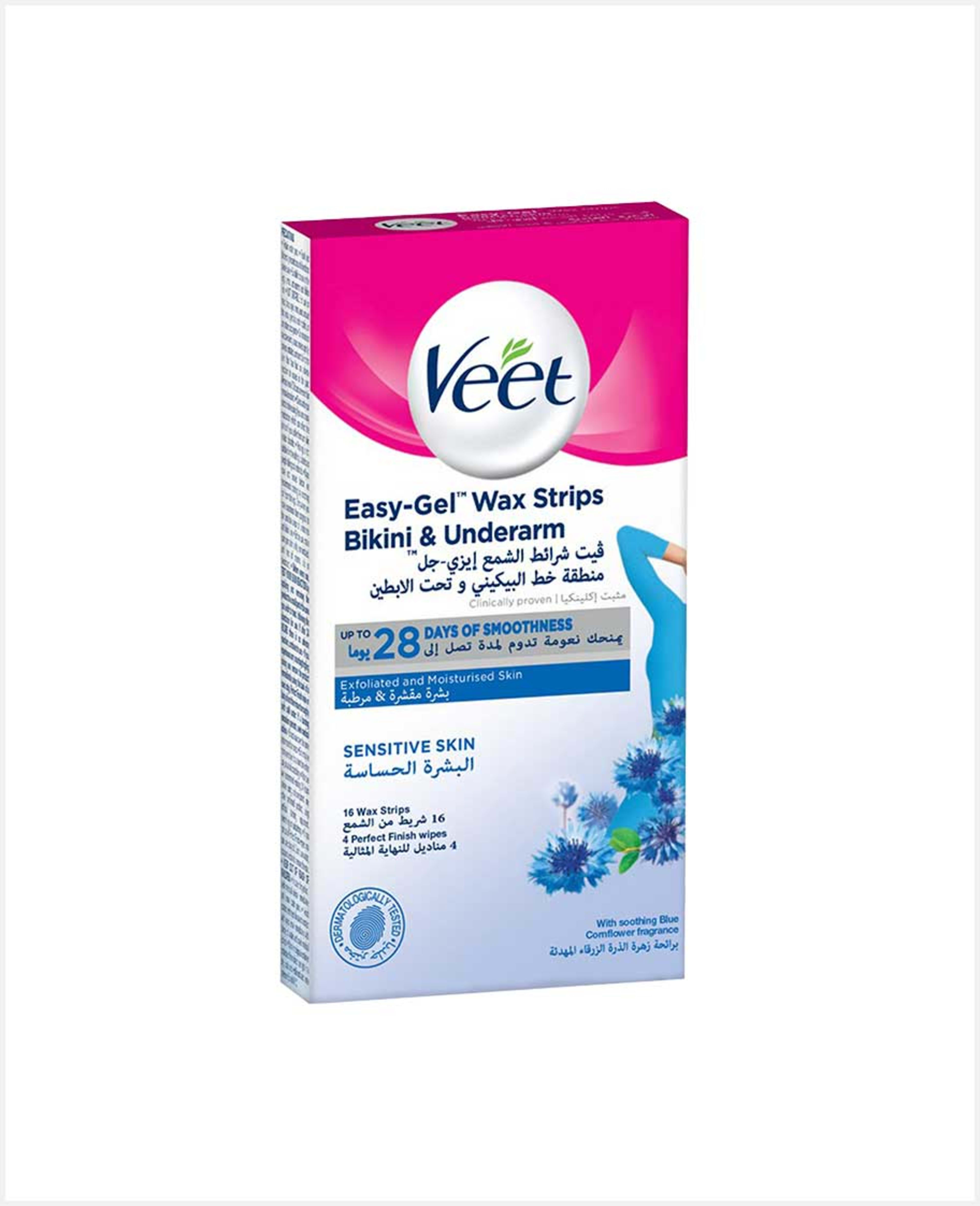 Veet Bikini and Underarm Wax Strips 16's #rc806