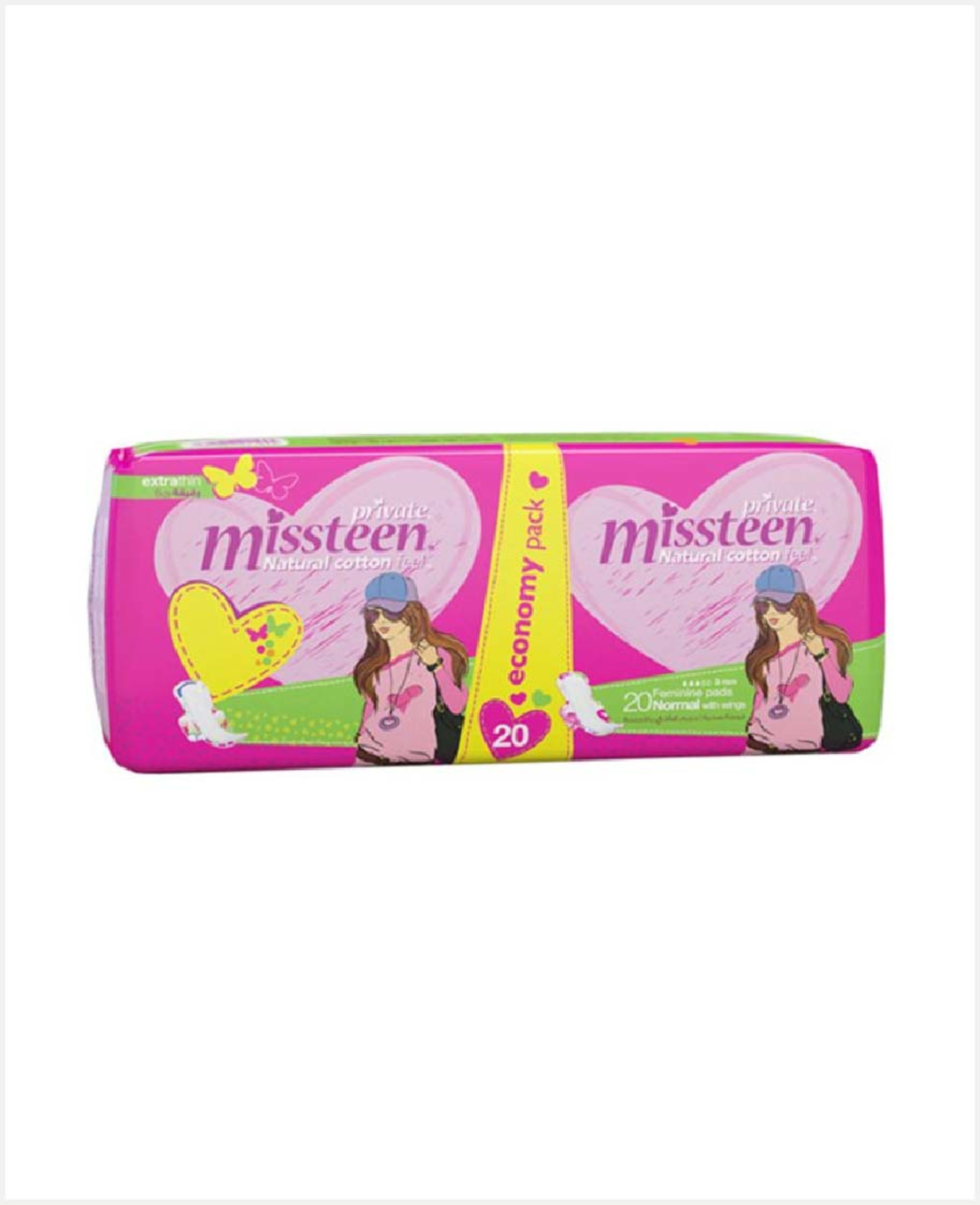 Private Miss Teen Extra Thin Feminine 20 Pads Economy Pack