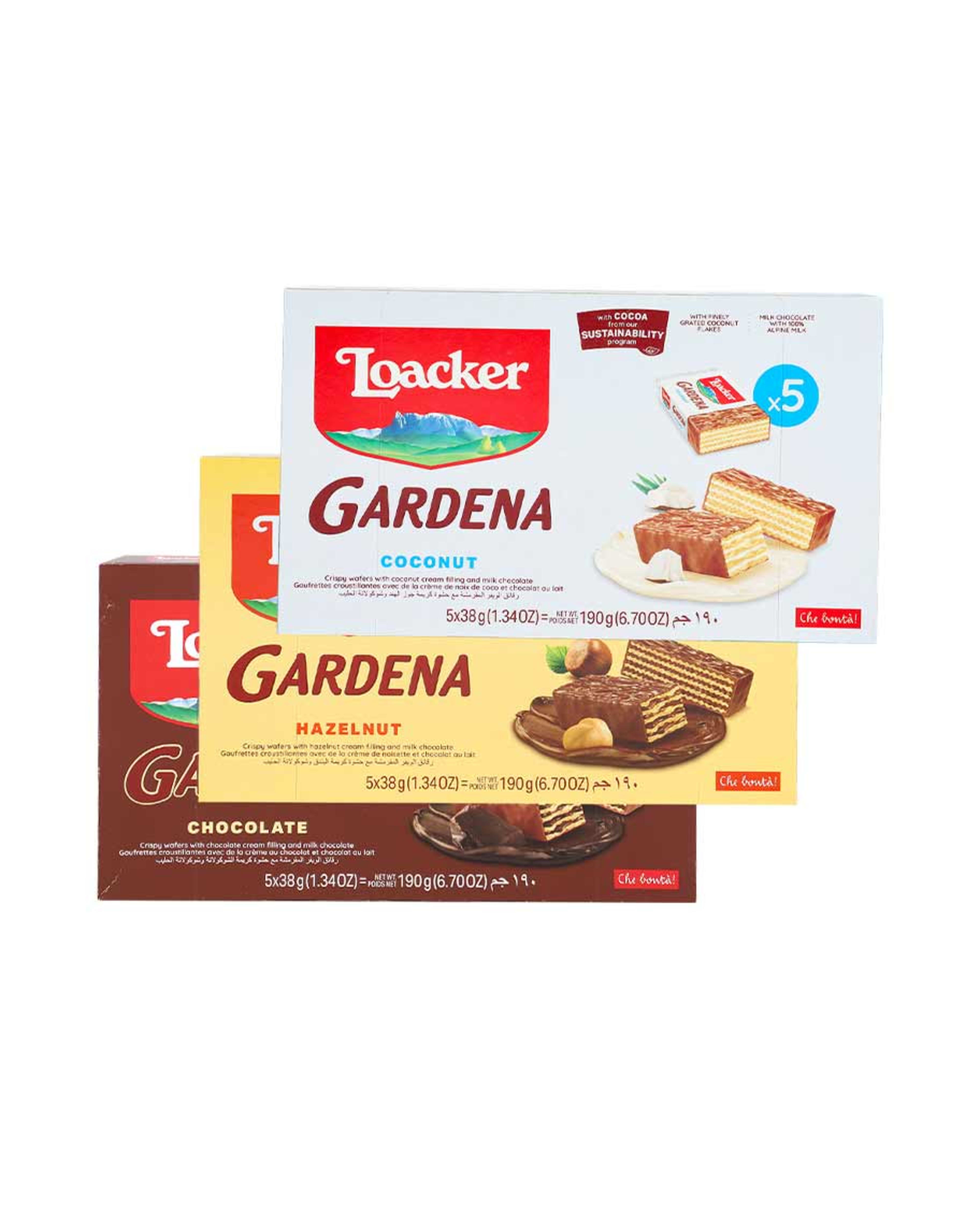 Loacker Gardena Wafers Assorted 38gm 4+1free Sp.offer