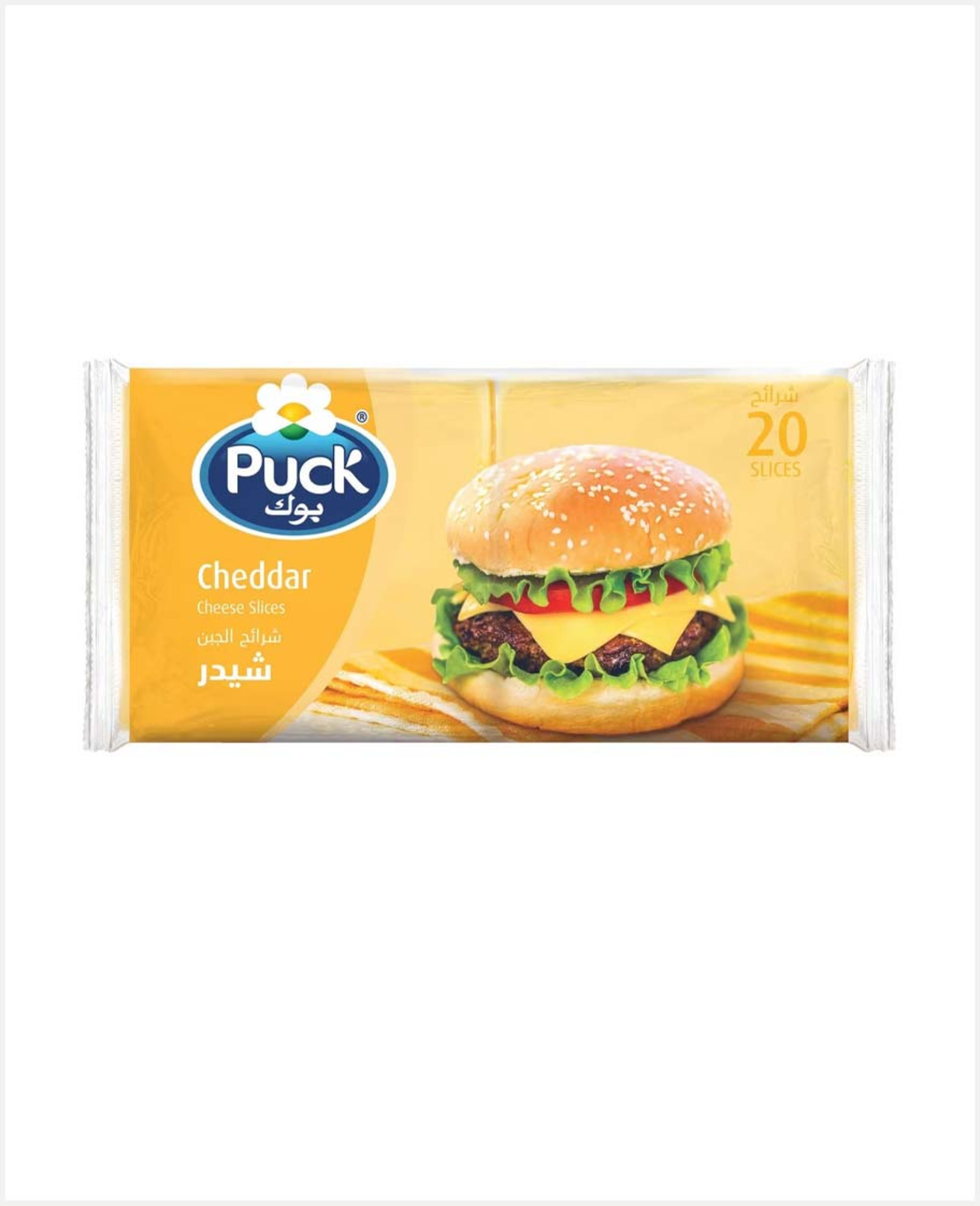 Puck Cheddar Cheese 20 Slices 400gm Promo