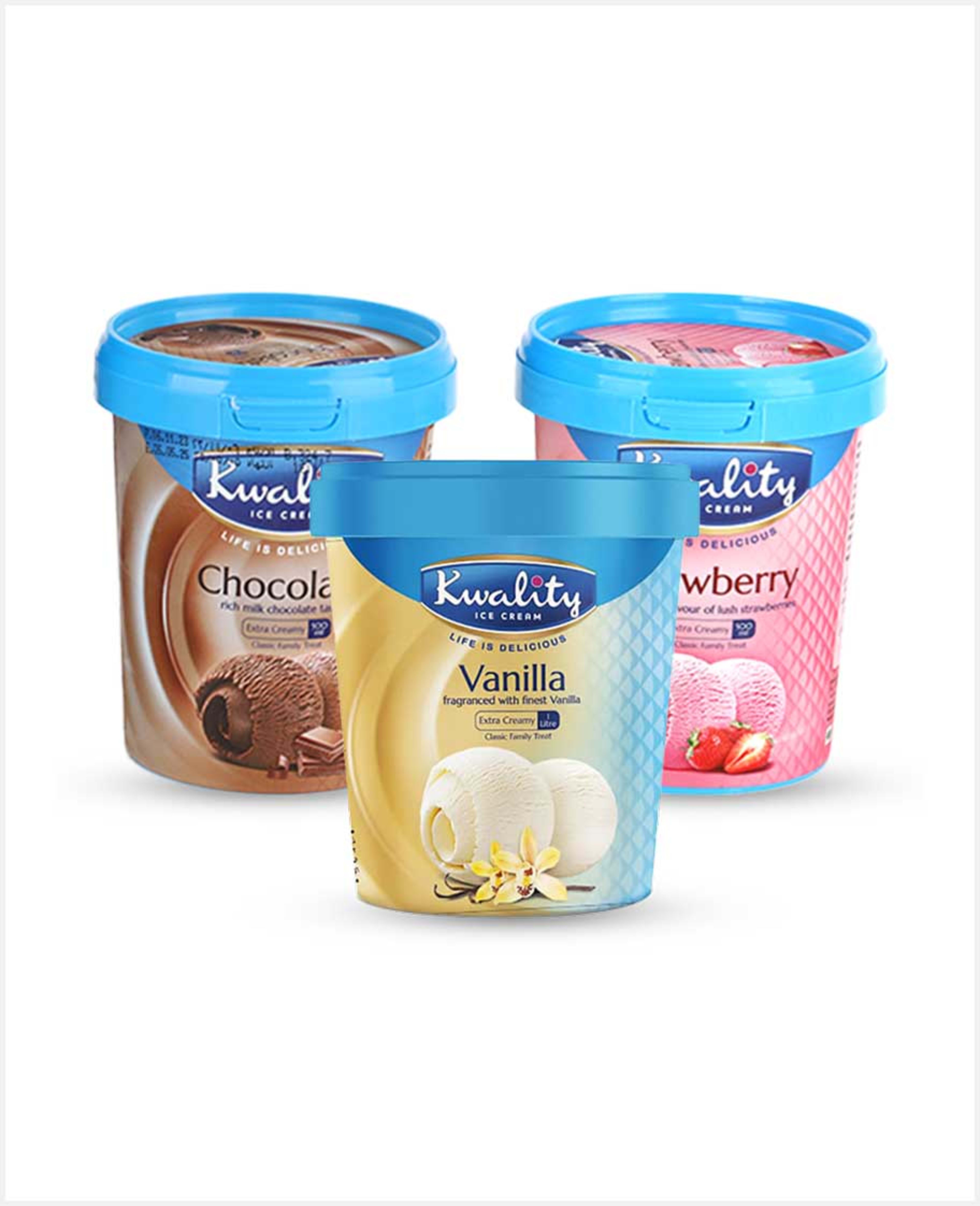 Kwality Ice Cream Tub Assorted 3sx500ml Sp.offer