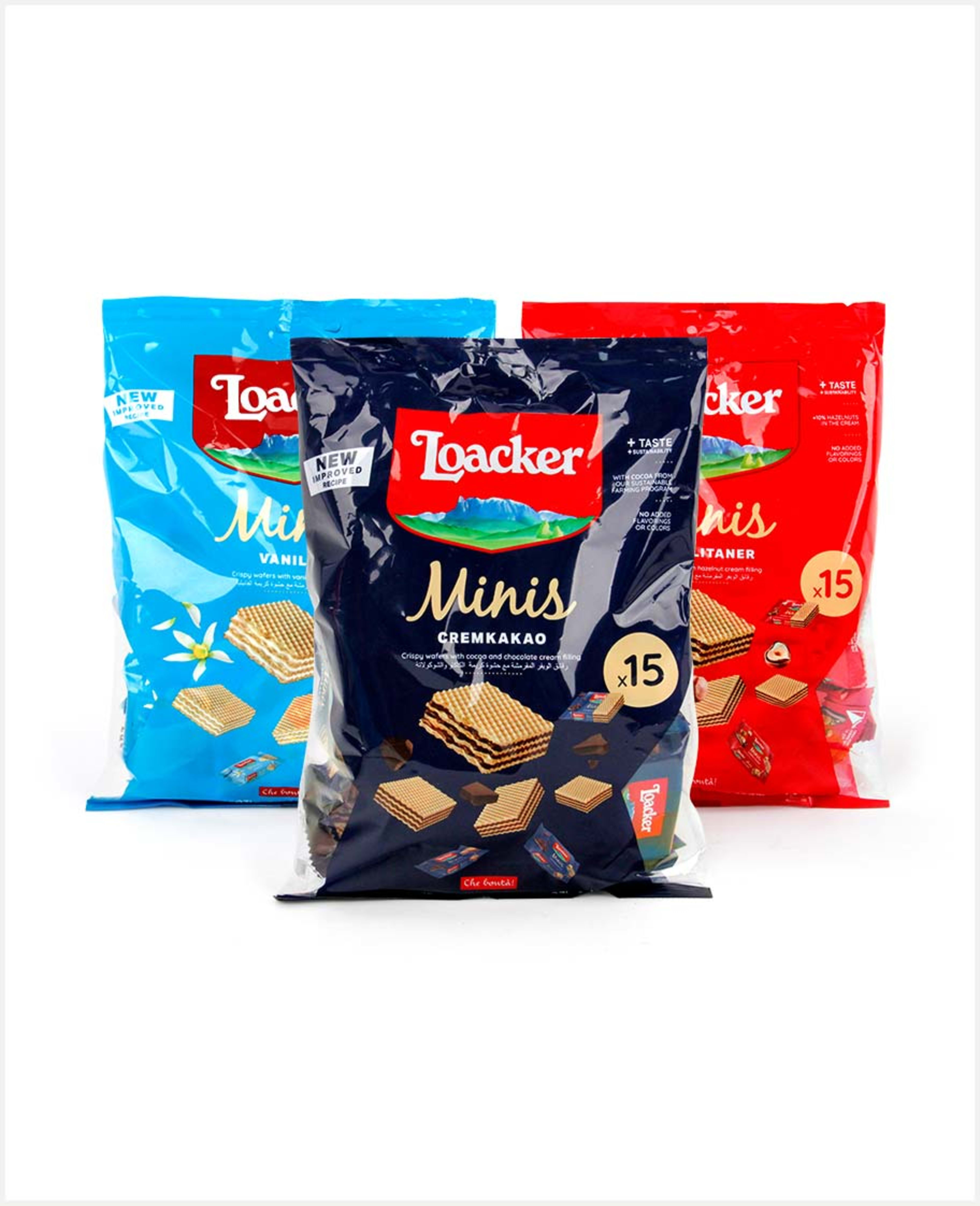 Loacker Wafer Minis Assorted 150gm X 2pcs Sp.offer
