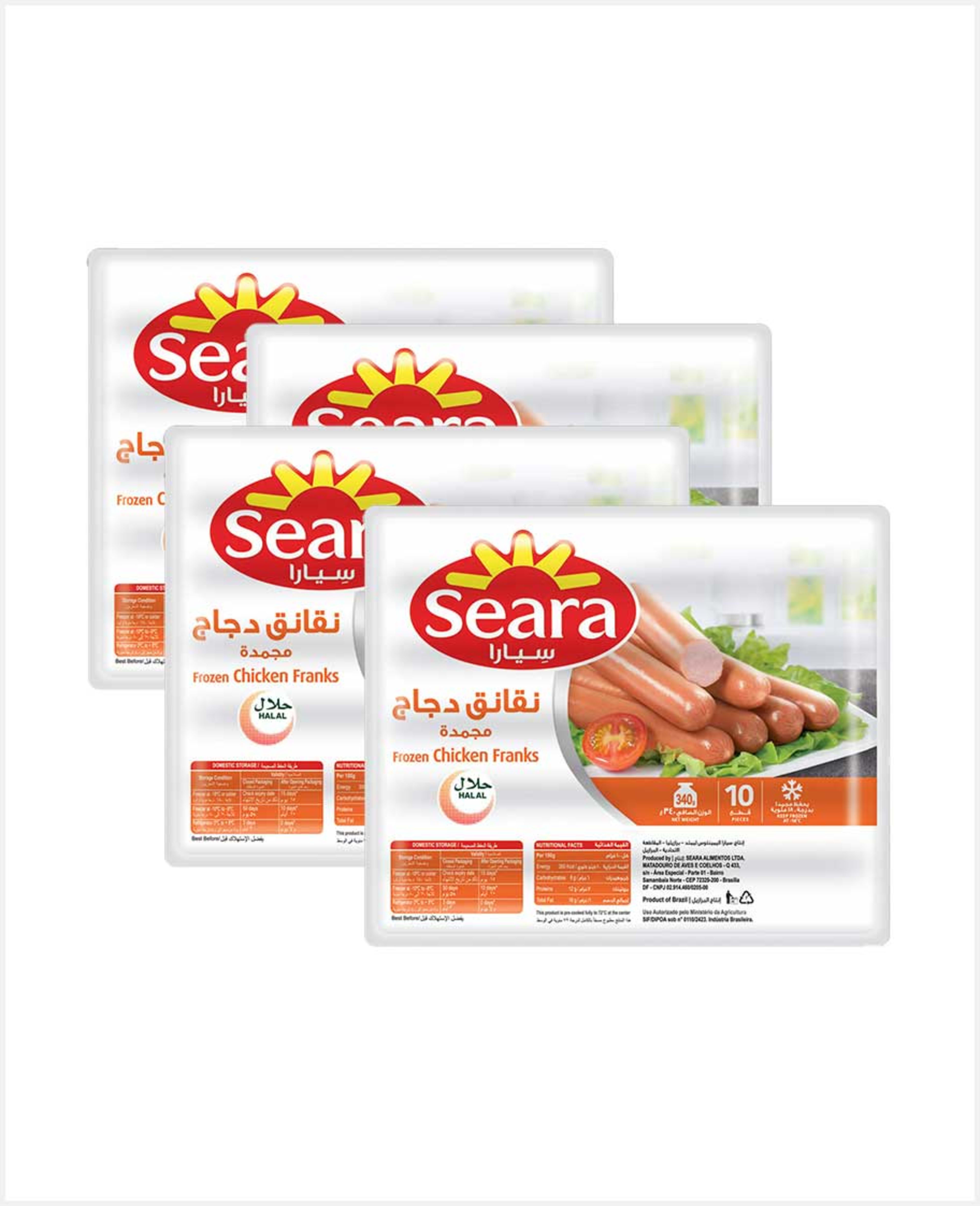 Seara Chicken Franks 340gm 4pcs Sp.offer