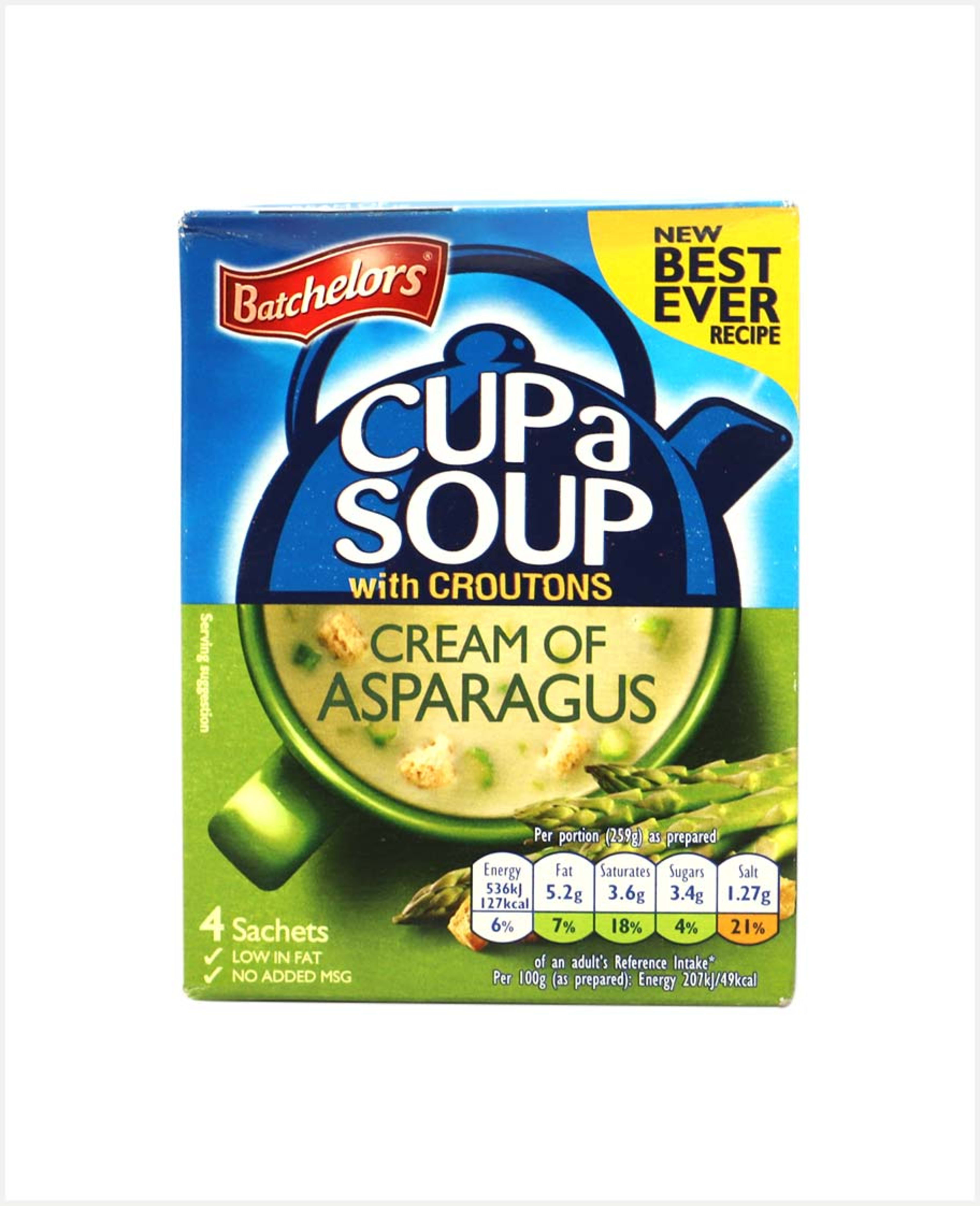 Batchelors Cup a Soup Cream of Asparagus 4 Sachets 117gm