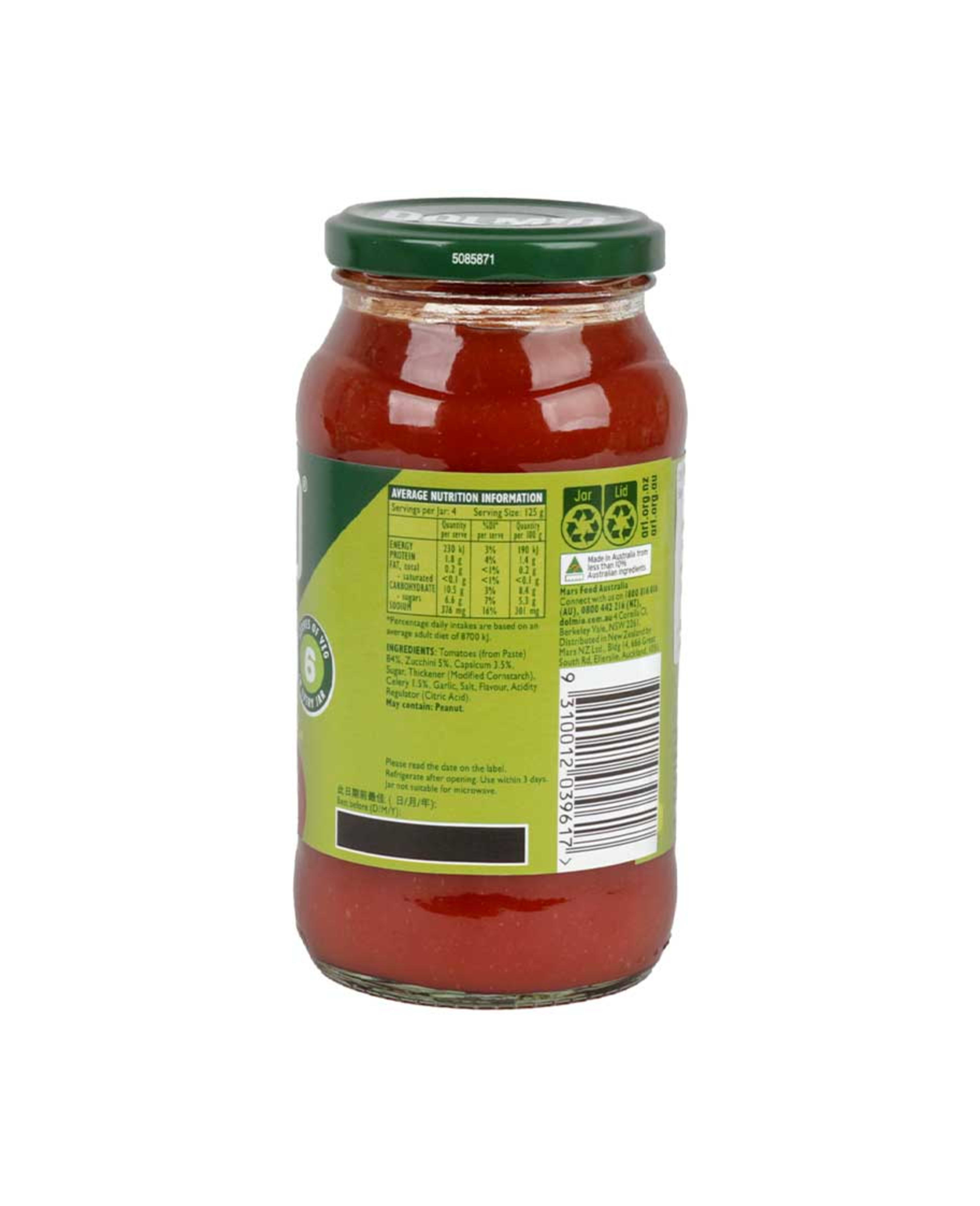 Dolmio Garden Vegetables Pasta Sauce 500gm - image 2