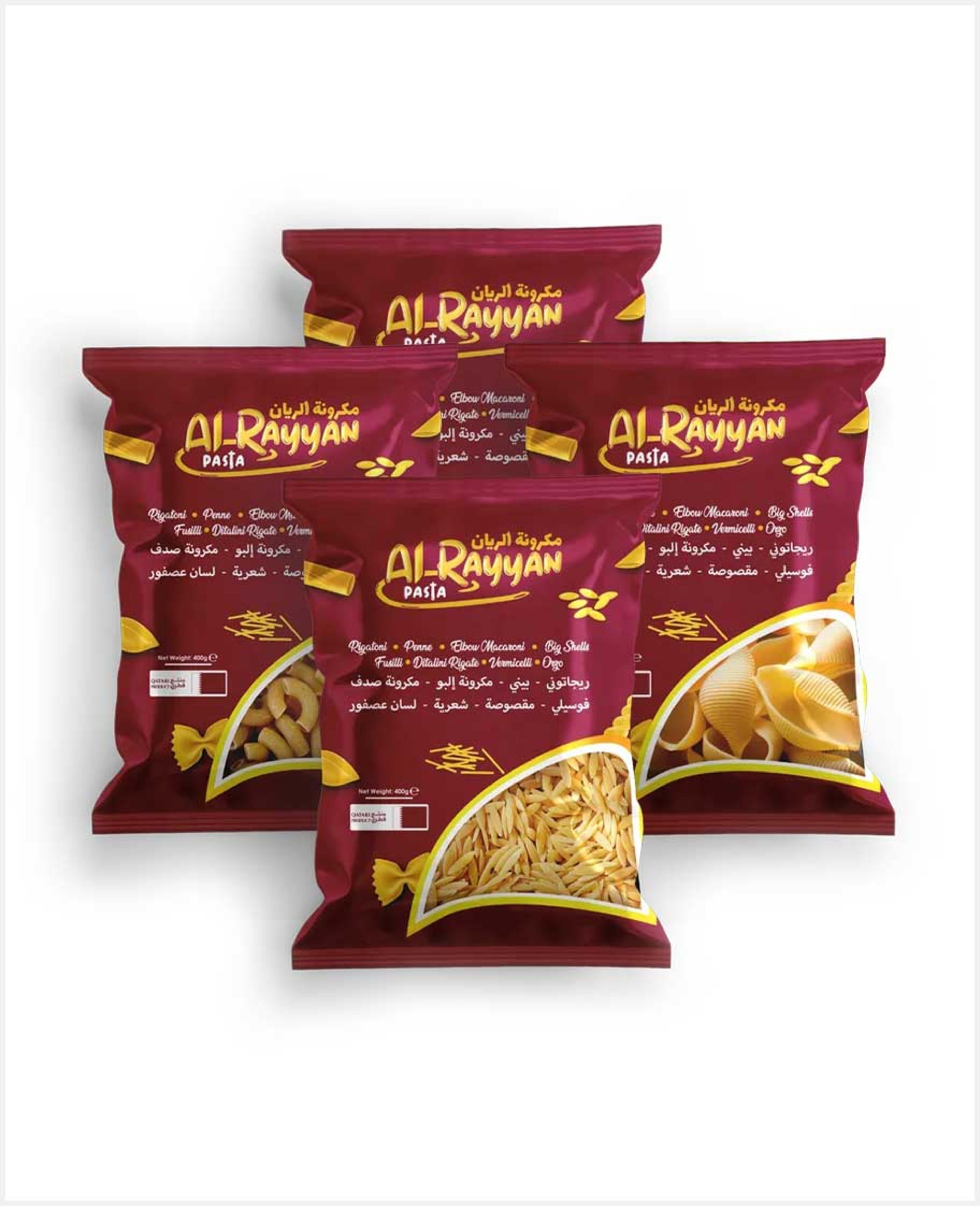 Al Rayyan Pasta Assorted 4x400gm - image 3