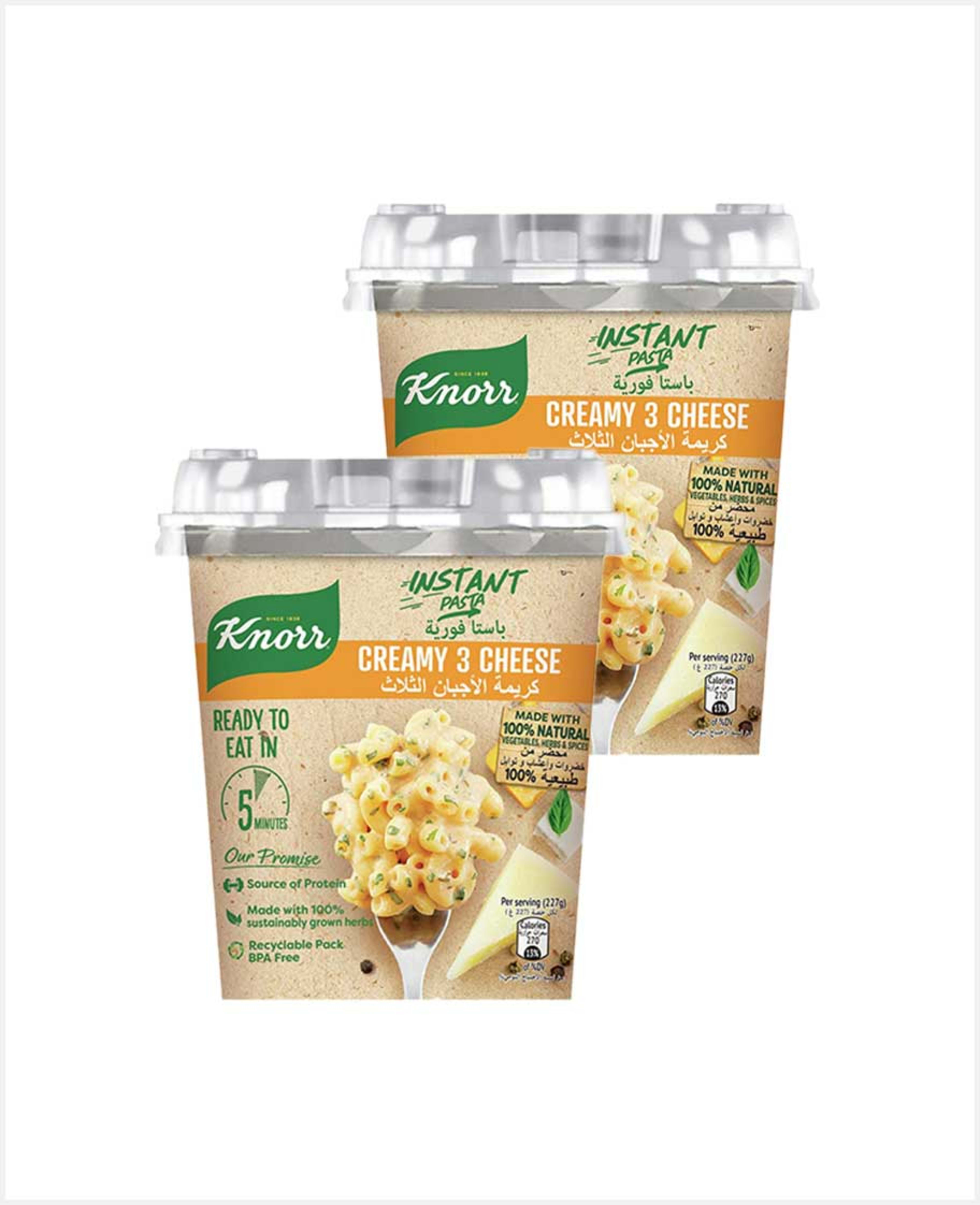 Knorr Instant Pasta Creamy 3 Cheese 2x67gm Sp.offer - image 3