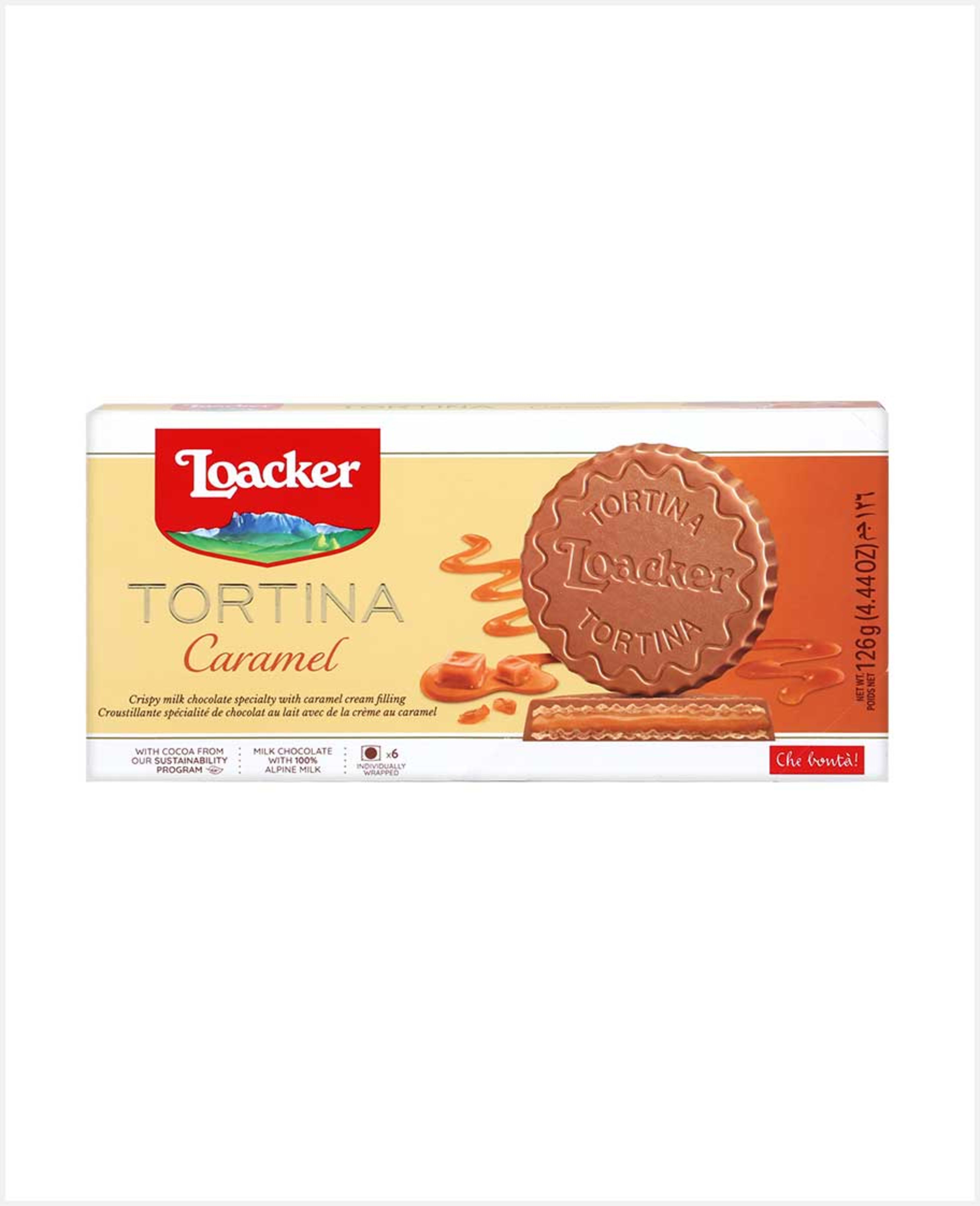 Loacker Tortina Caramel Milk Chocolate 126gm - image 3