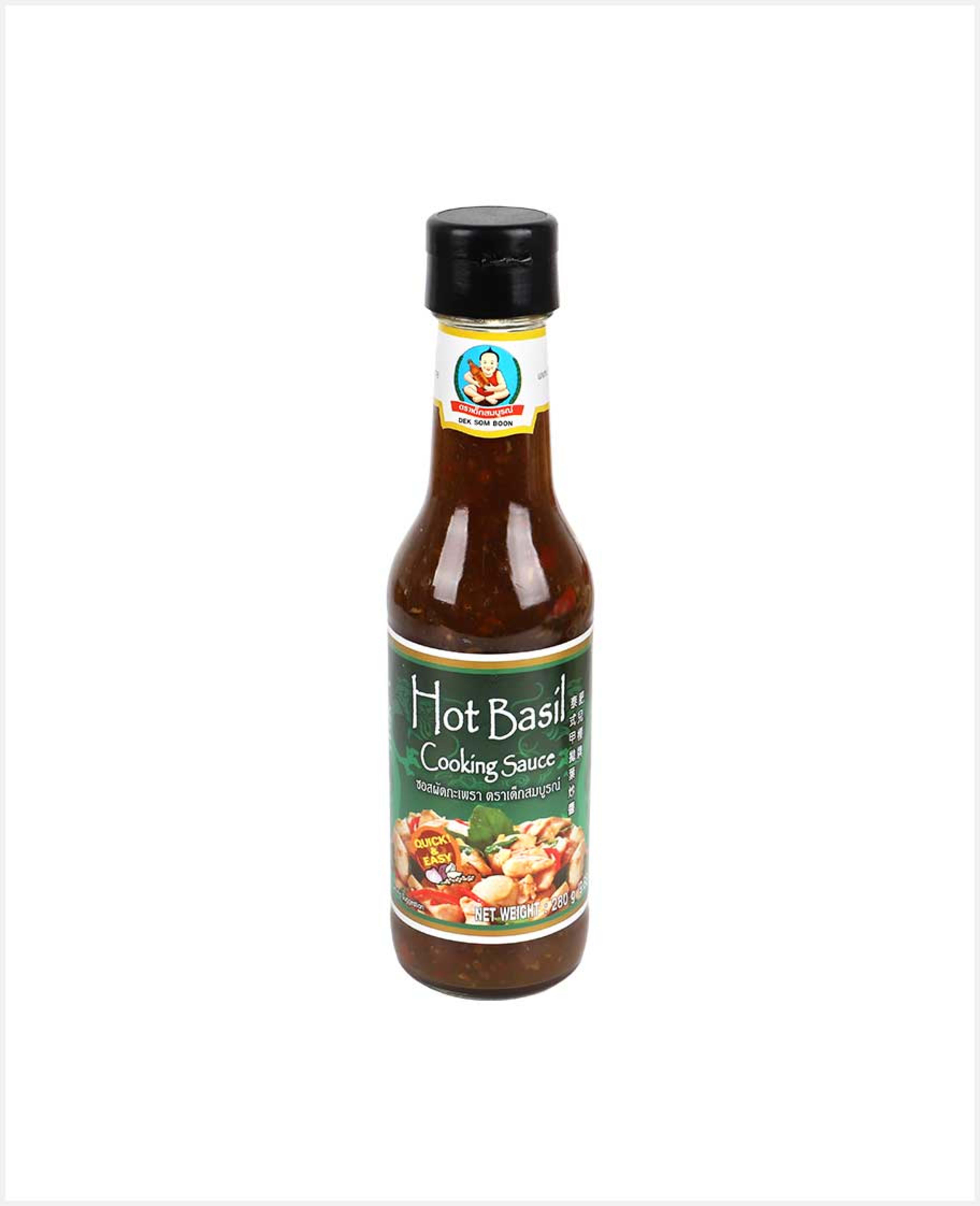 Dek Som Boon Hot Basil Cooking Sauce 280gm - image 3