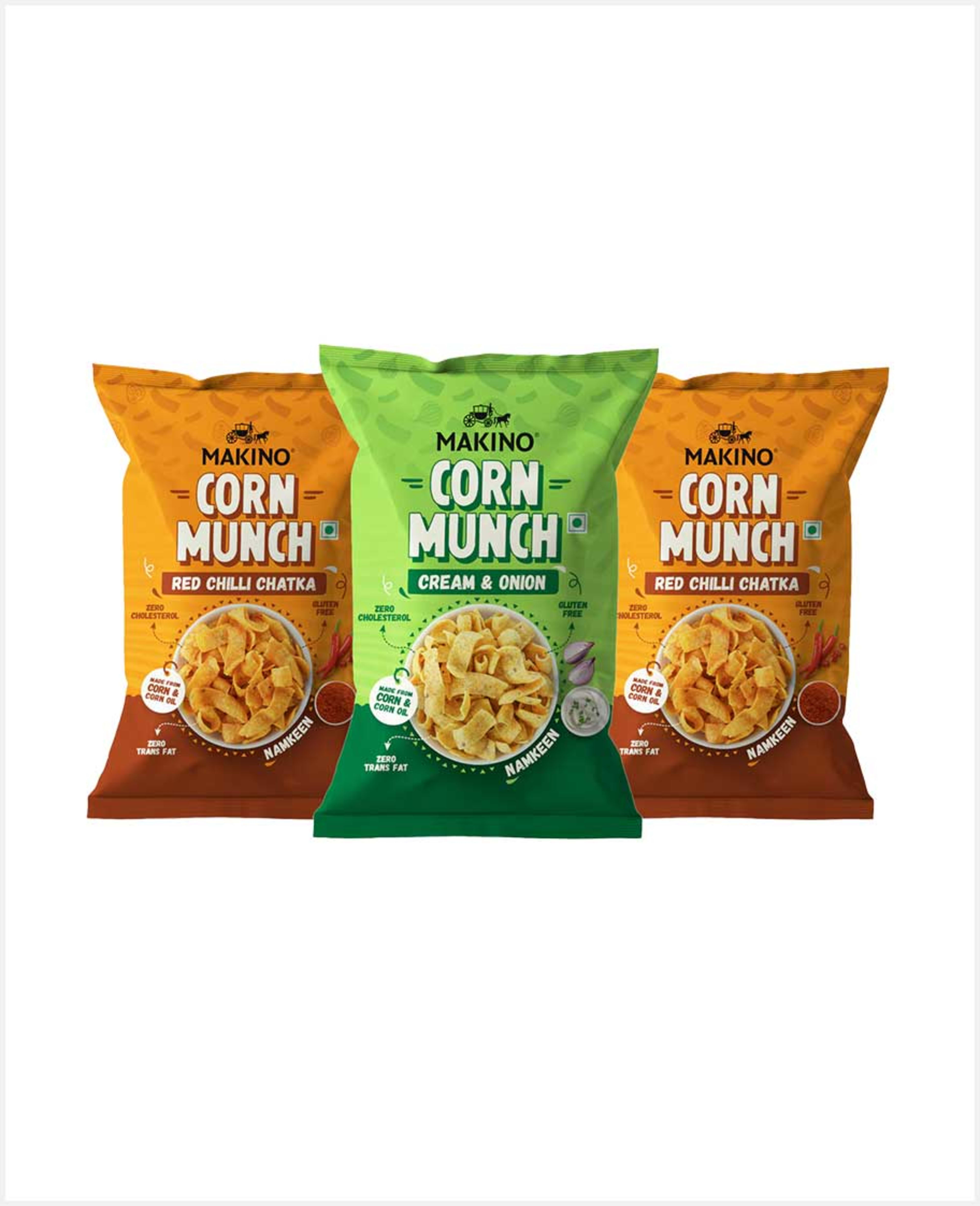 Makino Corn Munch(2red Chili Chatka+crm Onion)3x100gm@s.offr - image 3