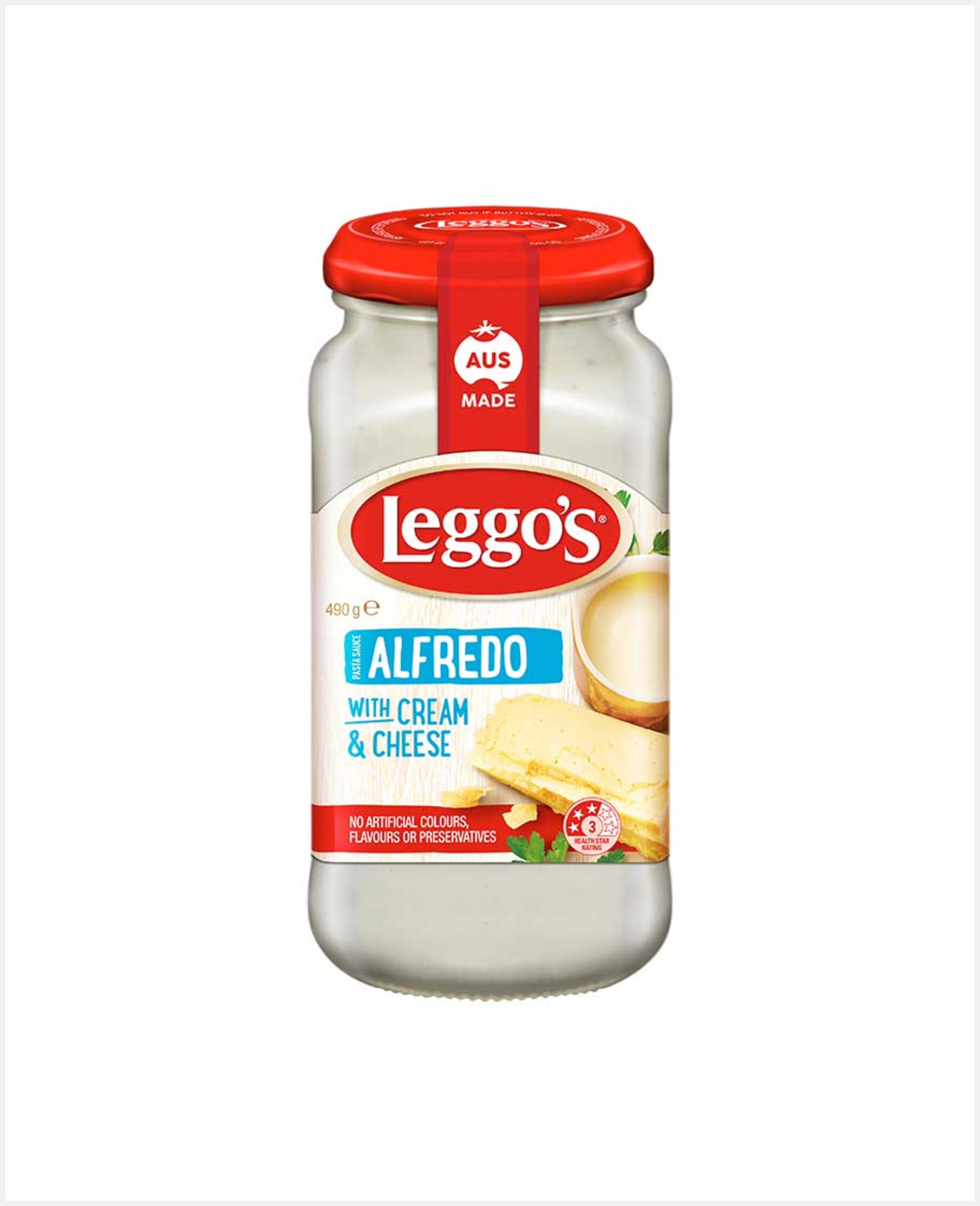 Leggo's Alfredo with Fresh Cream & Cheese Pasta Sauce 490gm - image 3