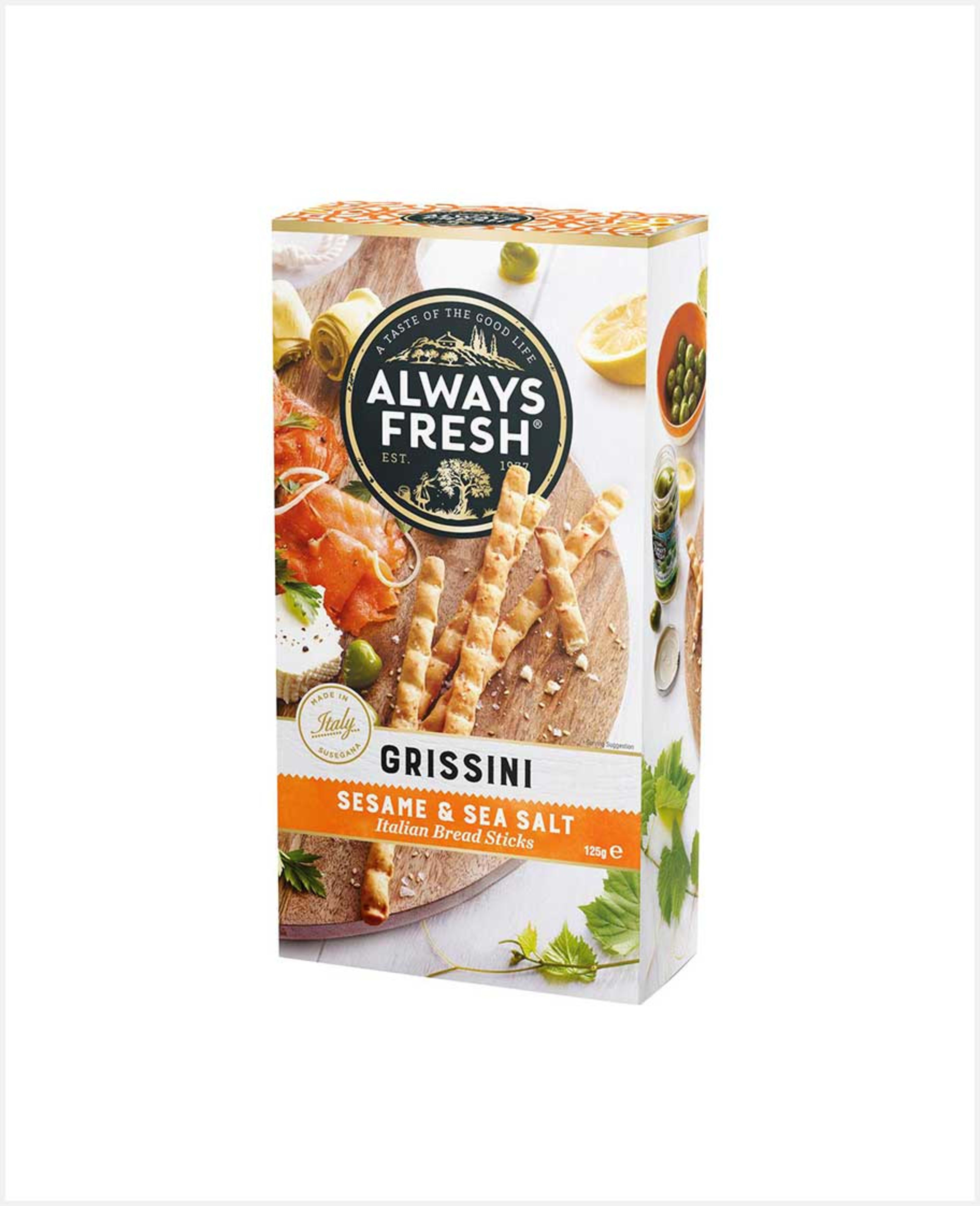 Always Fresh Grissini Sesame & Salt Italian Bread Stick 125gm - image 3