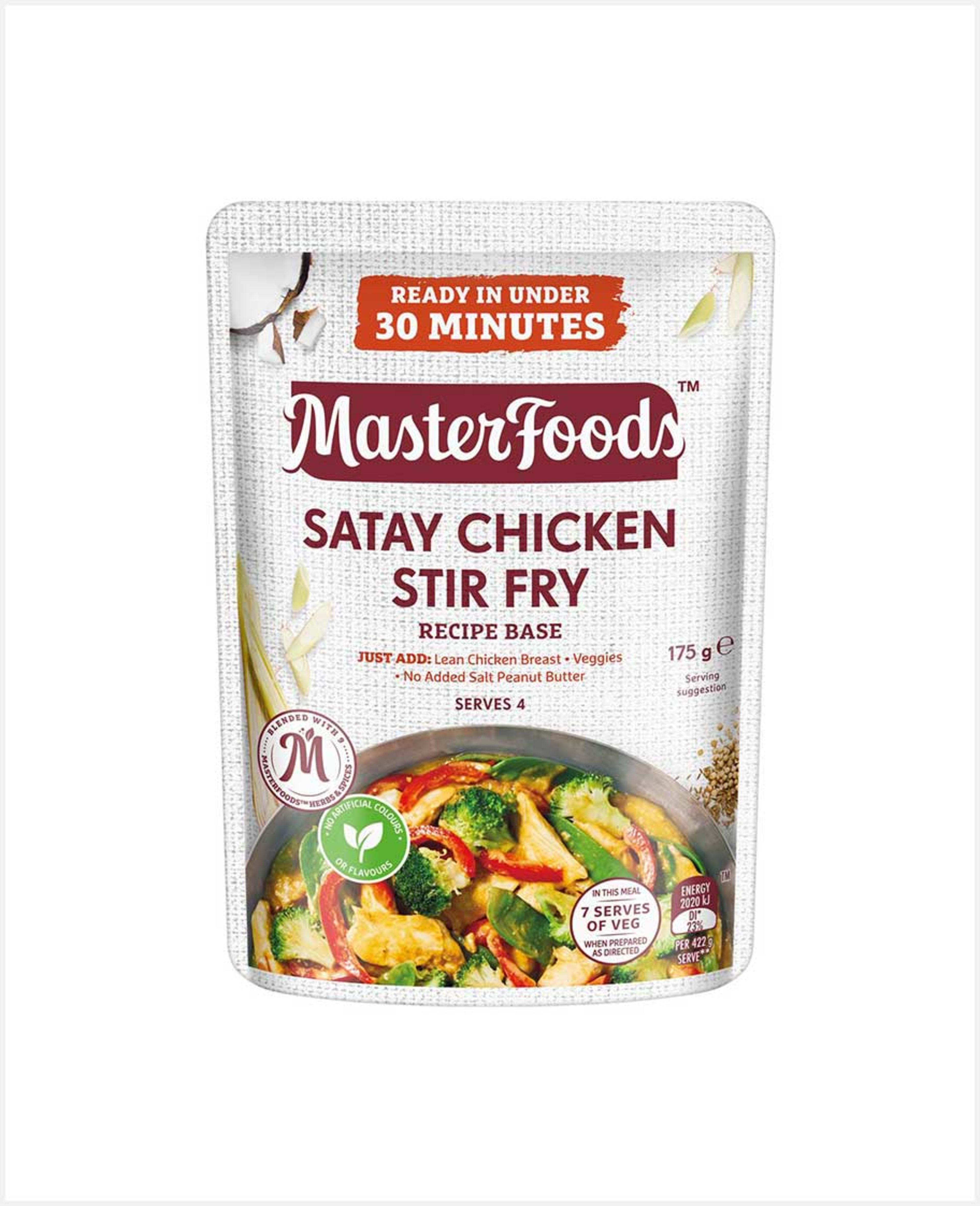 Masterfoods Satay Chicken Stir Fry Base 175gm - image 3