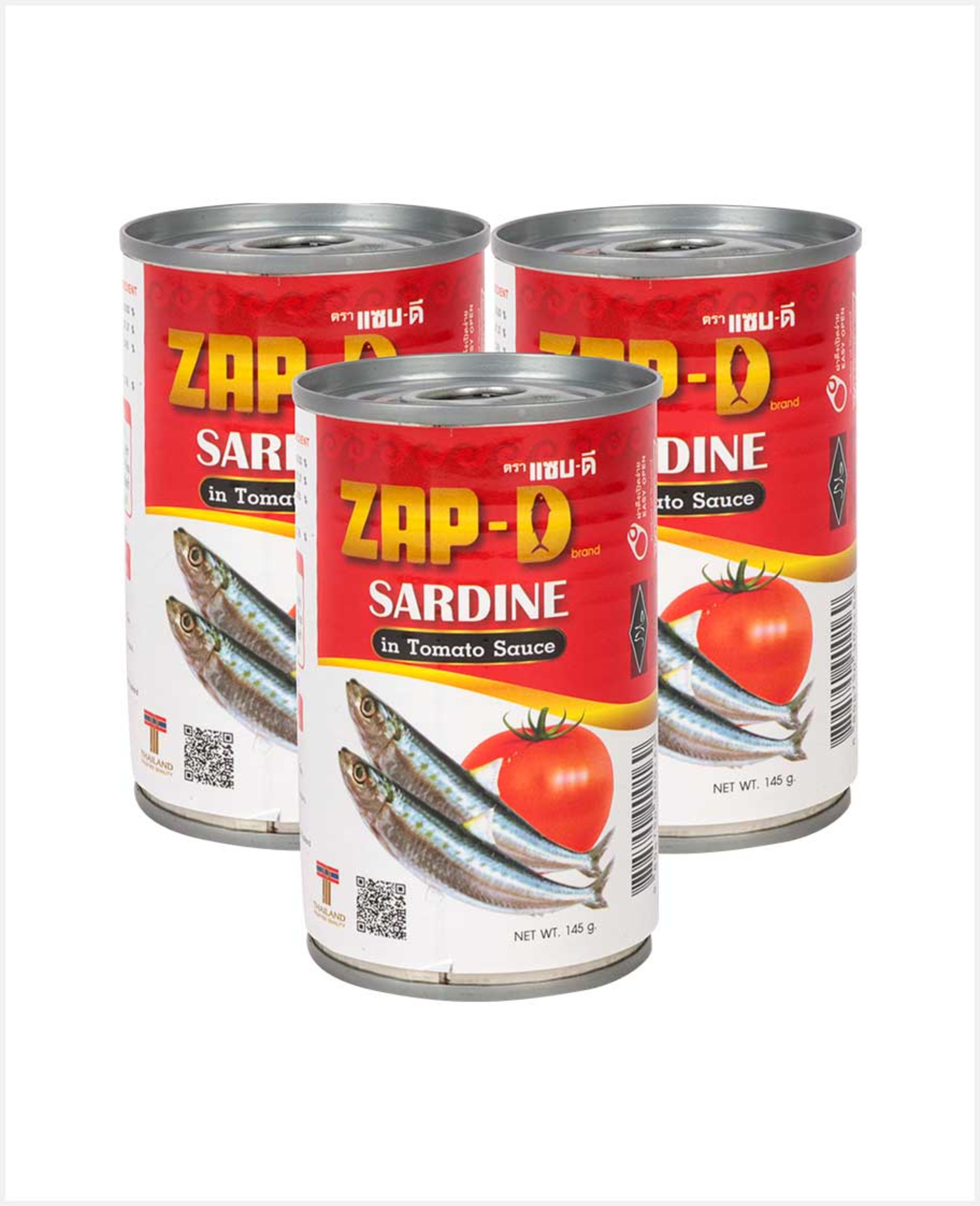 Zap-d Sardine in Tomato Sauce 3x145gm - image 3