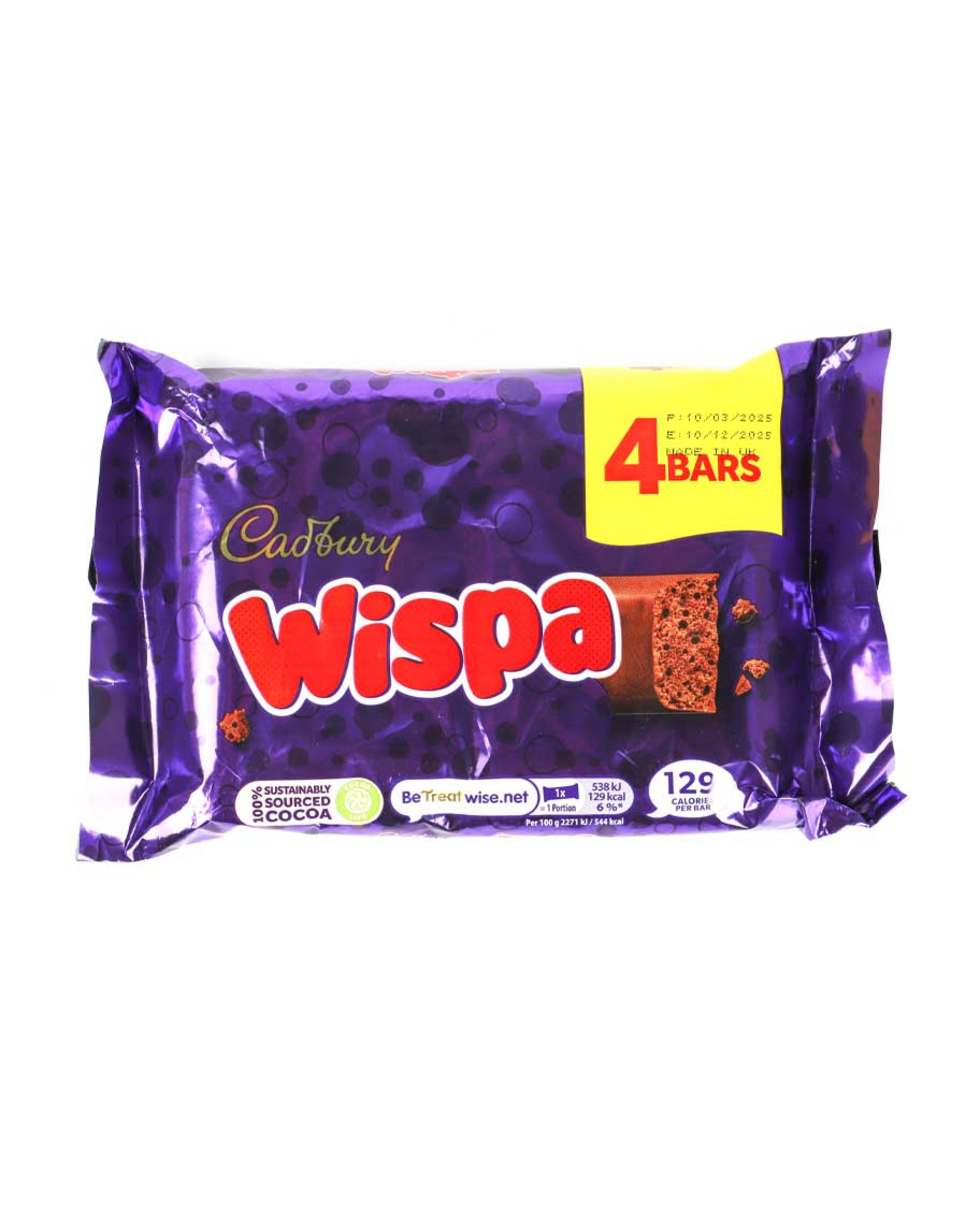 Cadbury Wispa Bars (4x23.7gm) 94.8gm - image 2