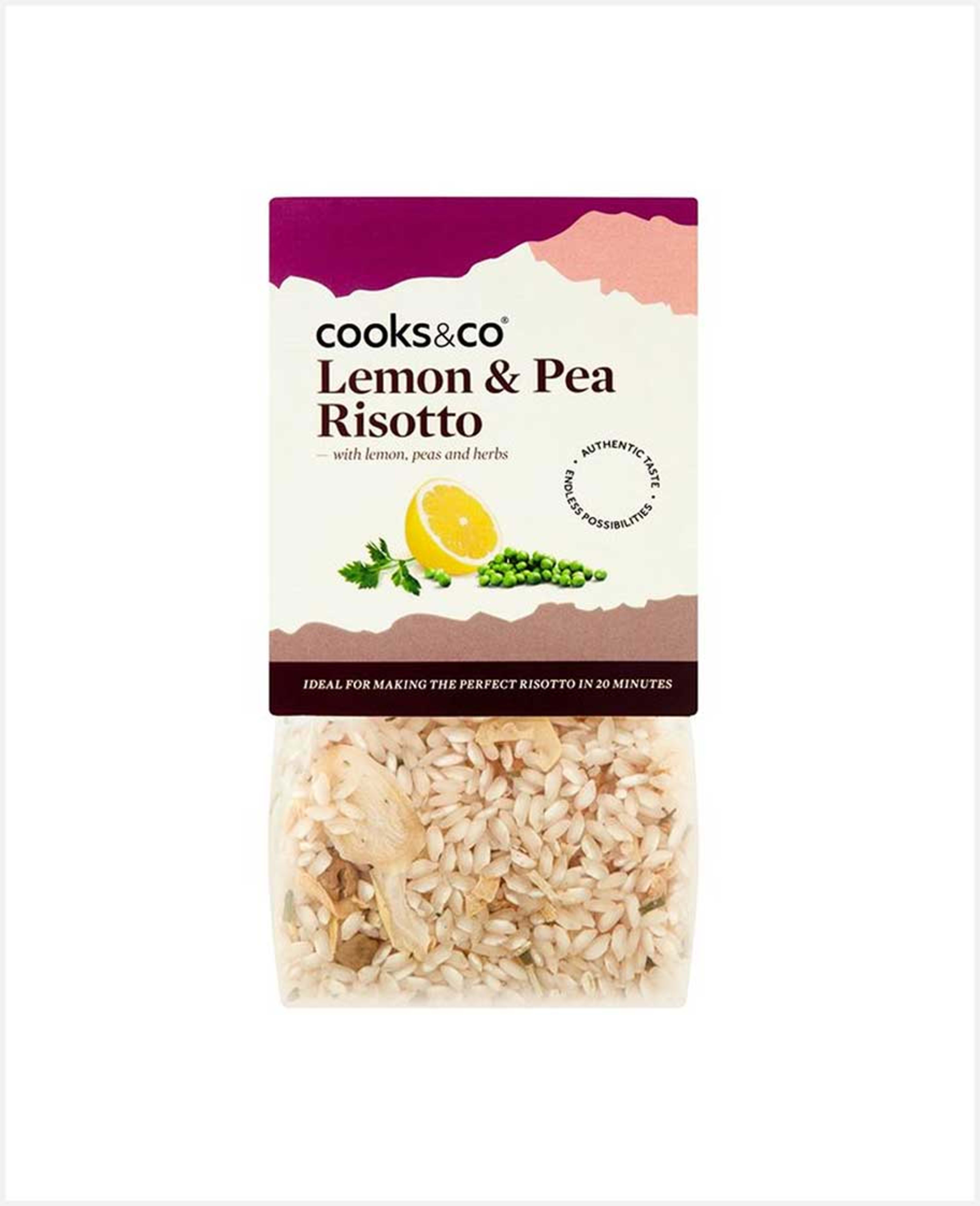Cooks & Co Lemon & Pea Risotto with Herbs 190gm - image 3