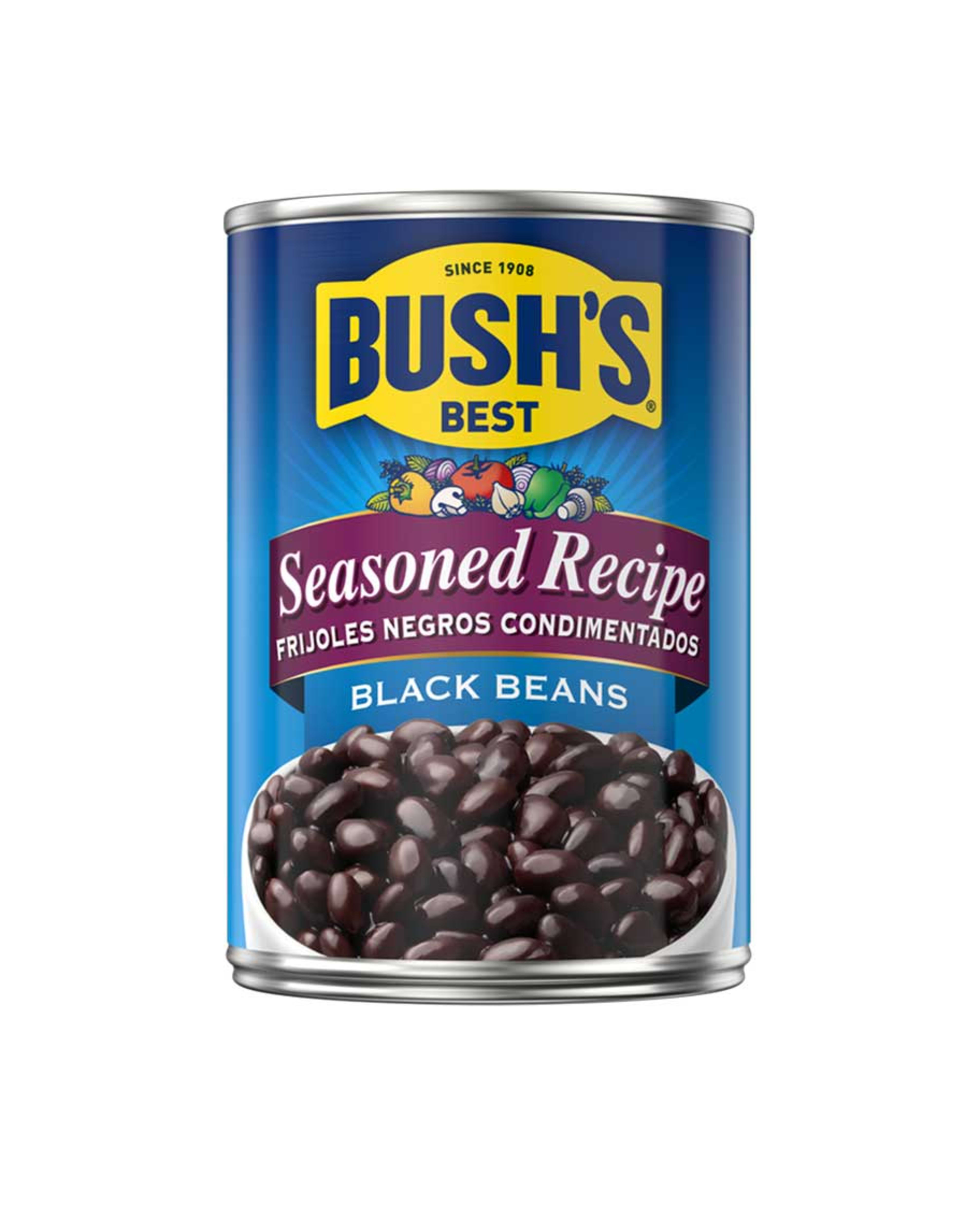 Bush's Best Seasoned Recipe Black Beans 425gm - image 3
