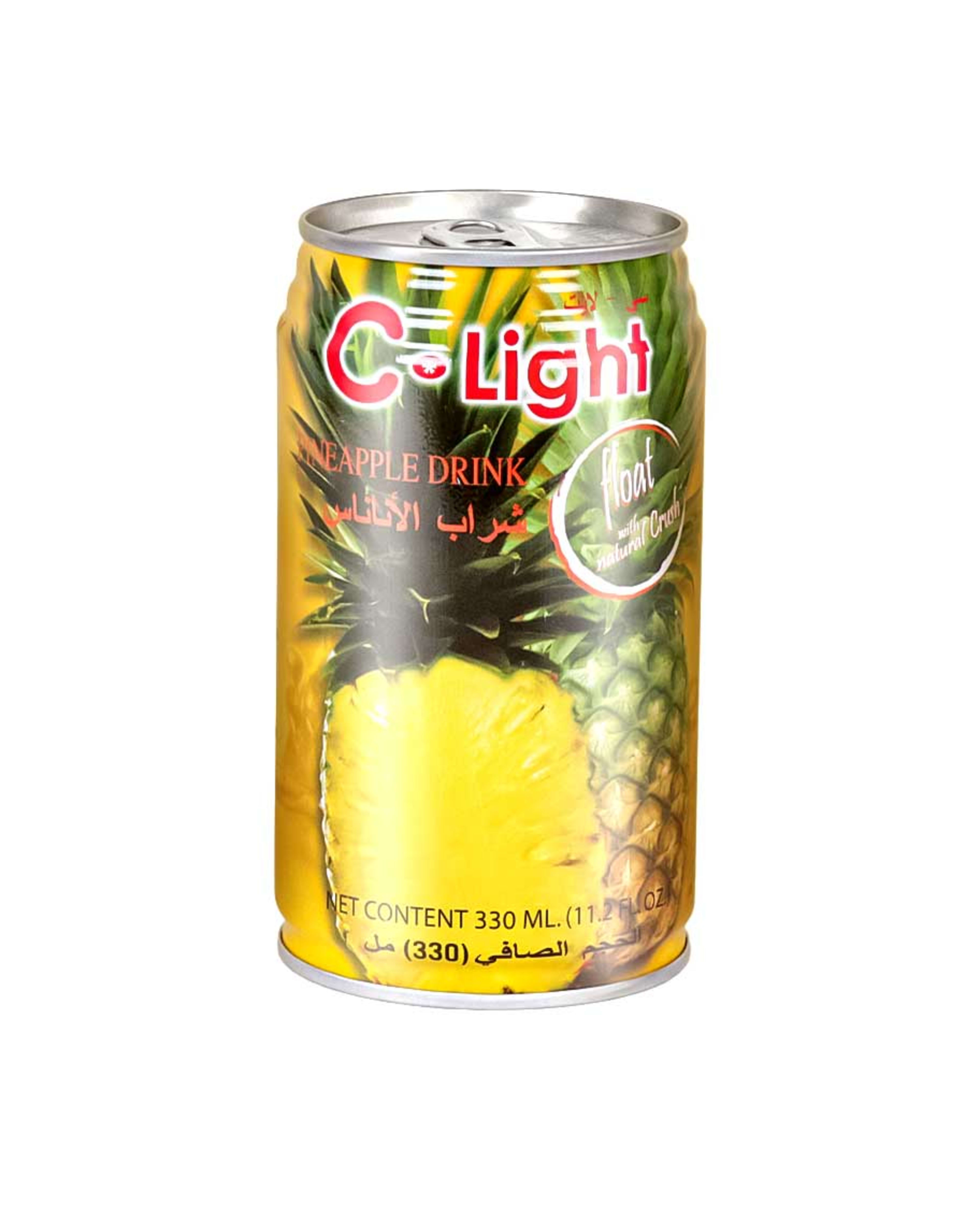 C-light Pineapple Drink Float with Natural Crush 330ml - image 2