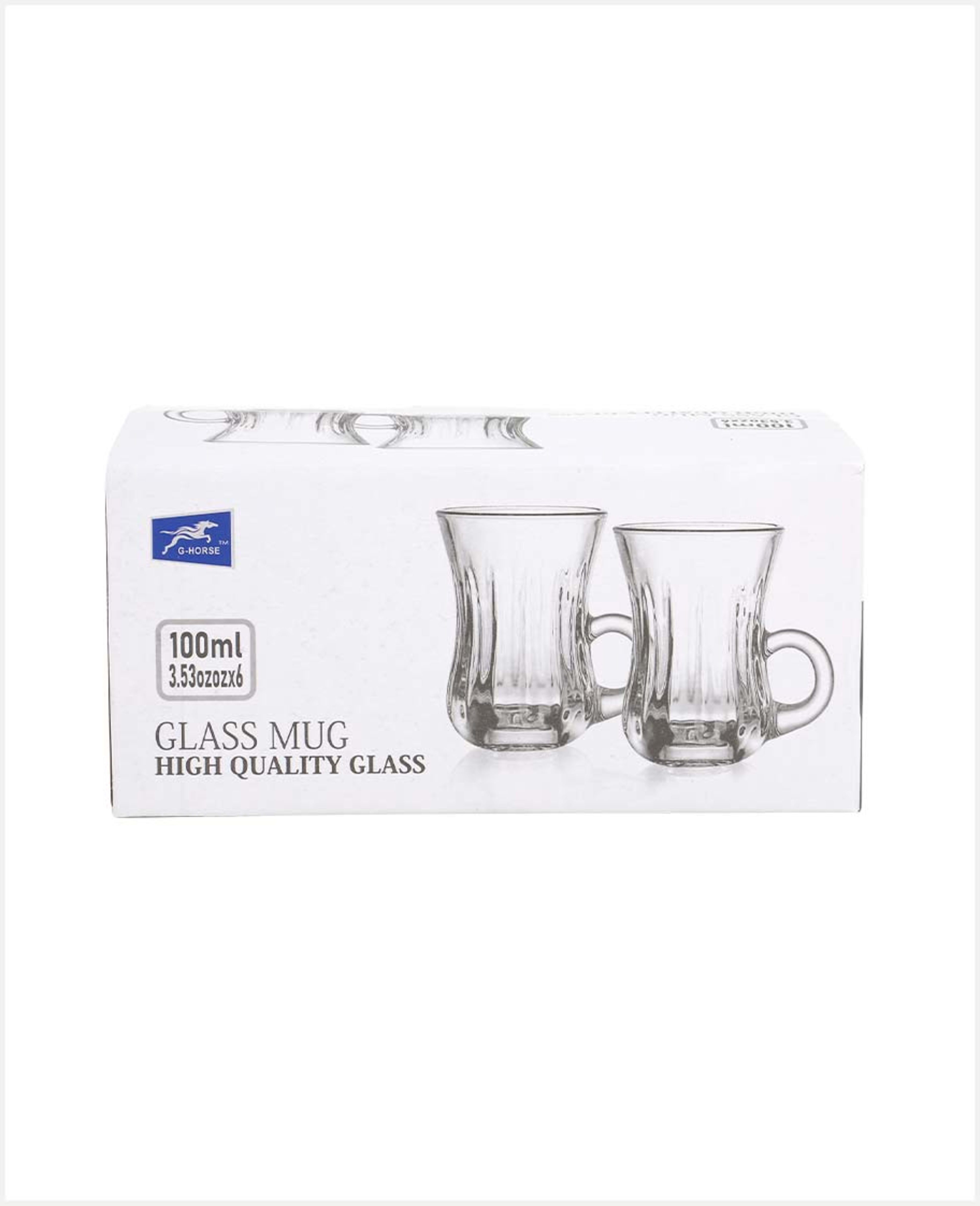 G-horse Glass Mug 6pcs/set Bmaj-8 - image 3