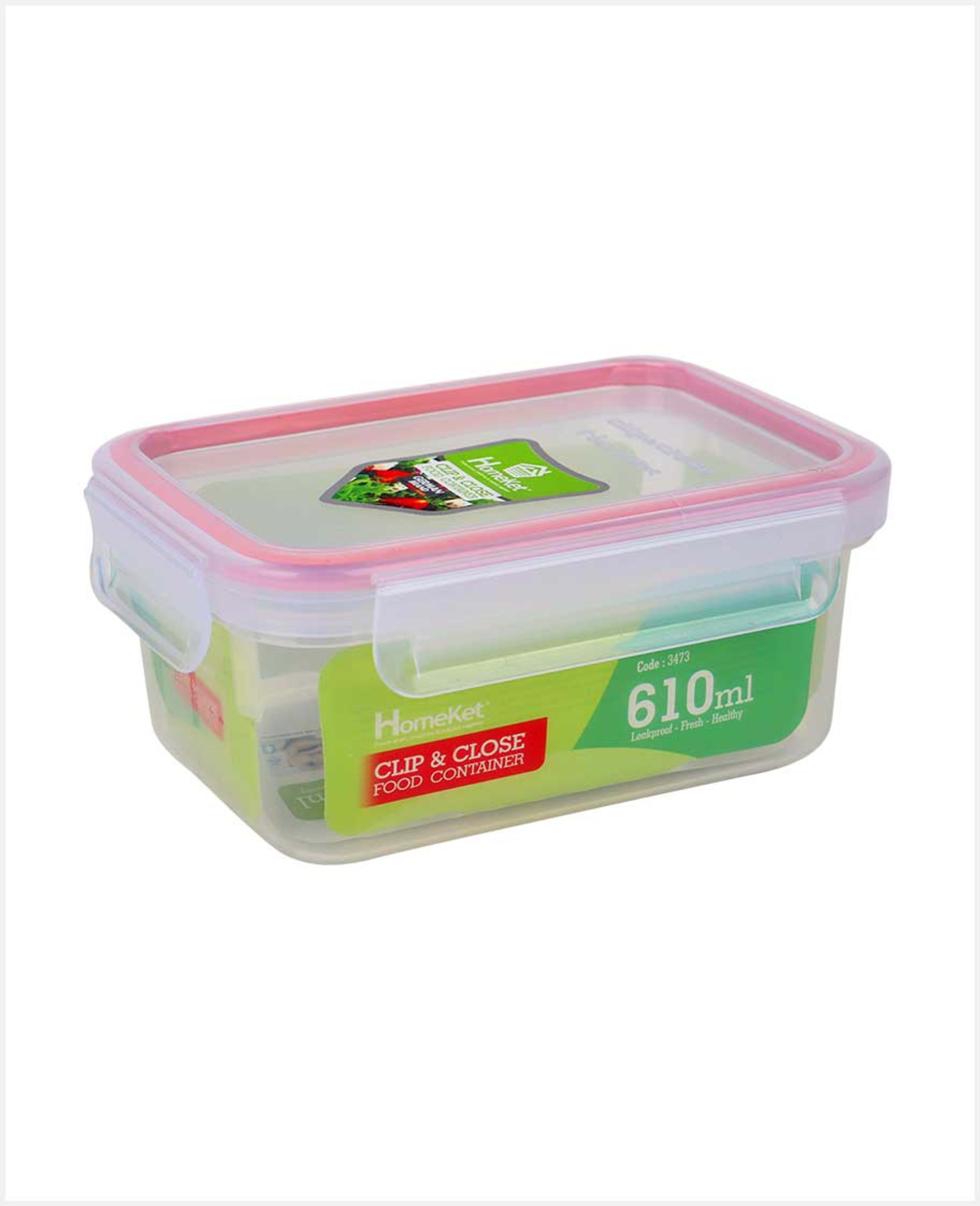 Homeket Clip and Close Food Container 610ml 3473 - image 3