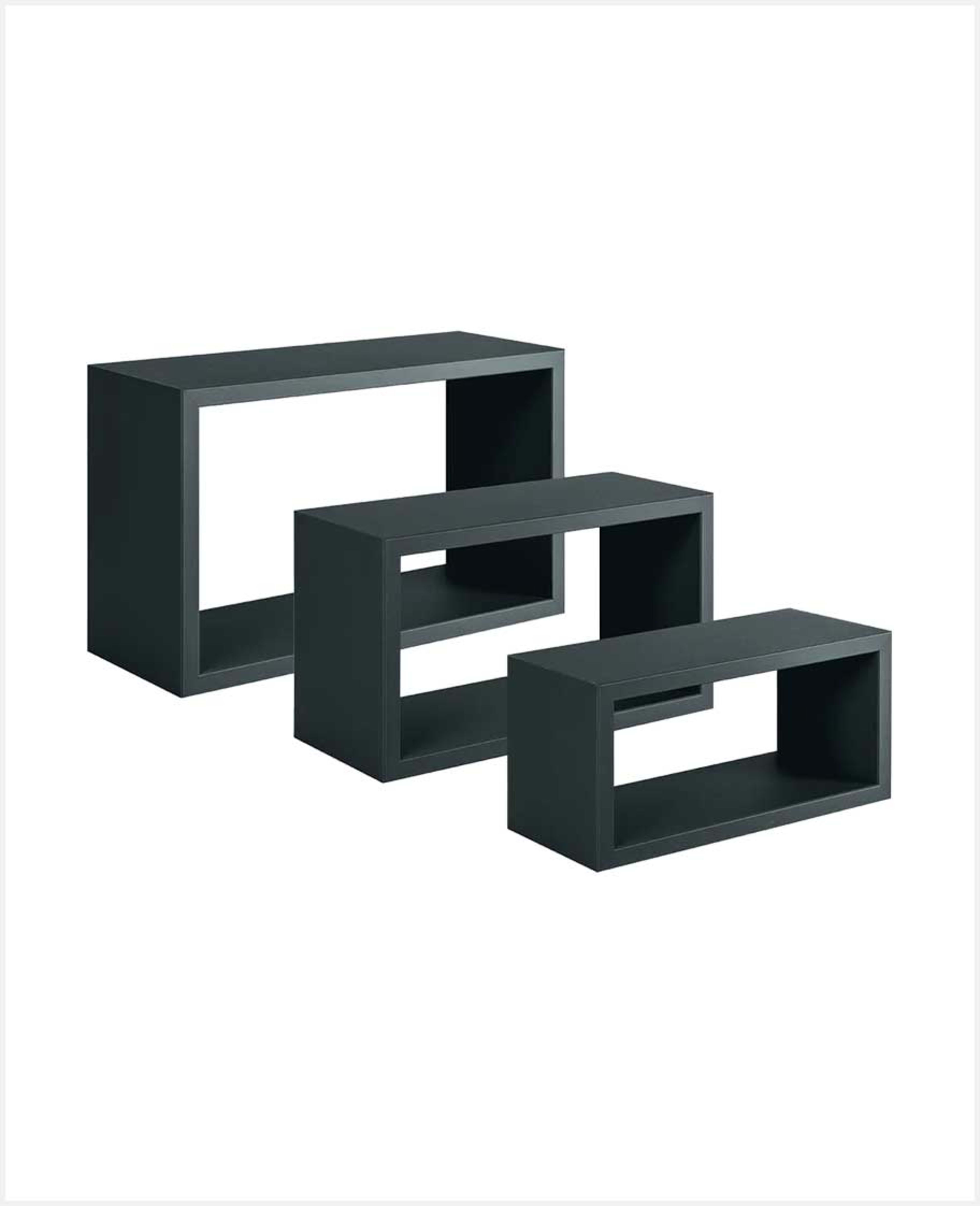 Feelings W2h1 Flt Wall Shelves Rectangle 3pcs Set Rj2124 - image 3