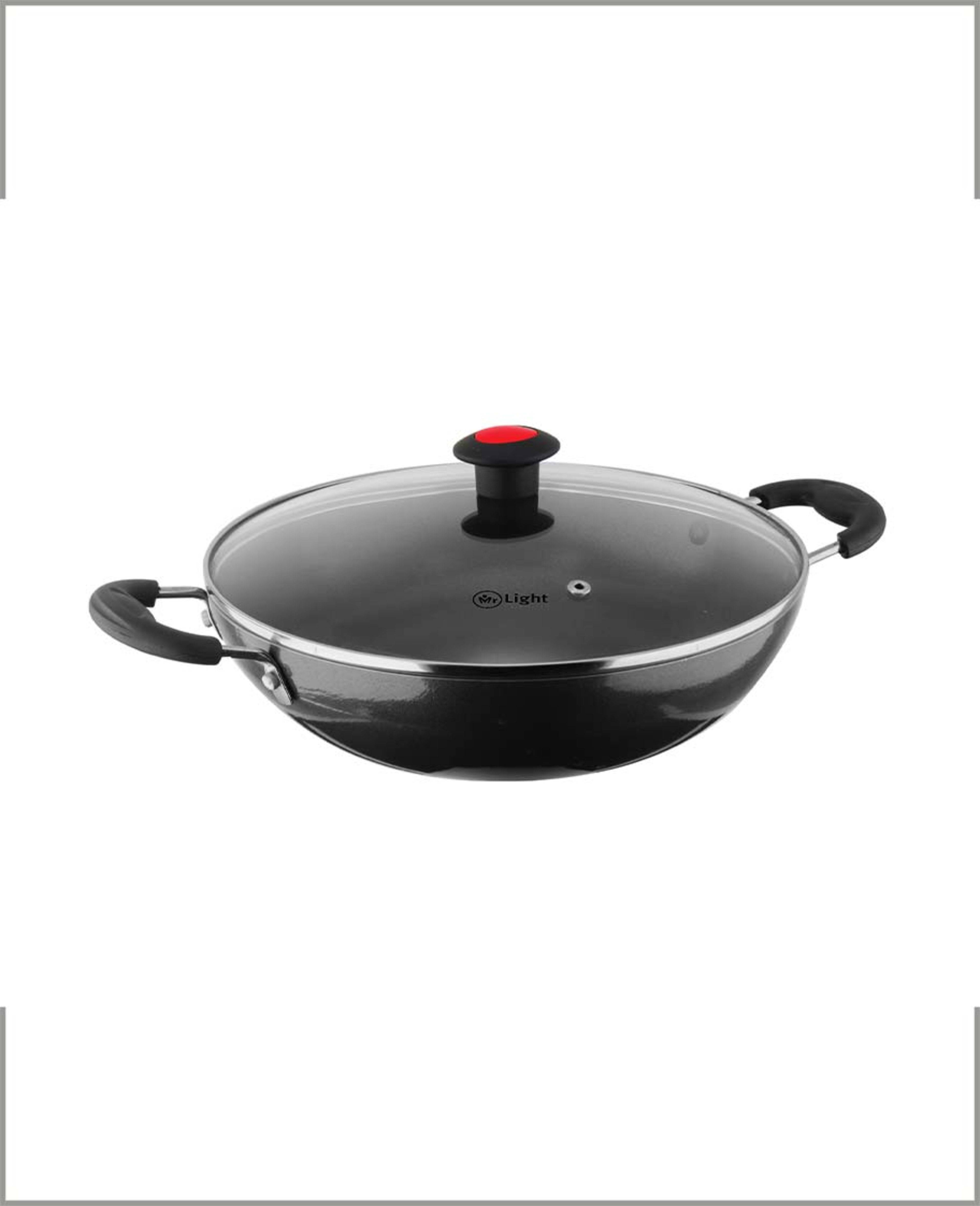 Mr. Light Kadai with Glass Lid Ib 26cm 3mm - image 3