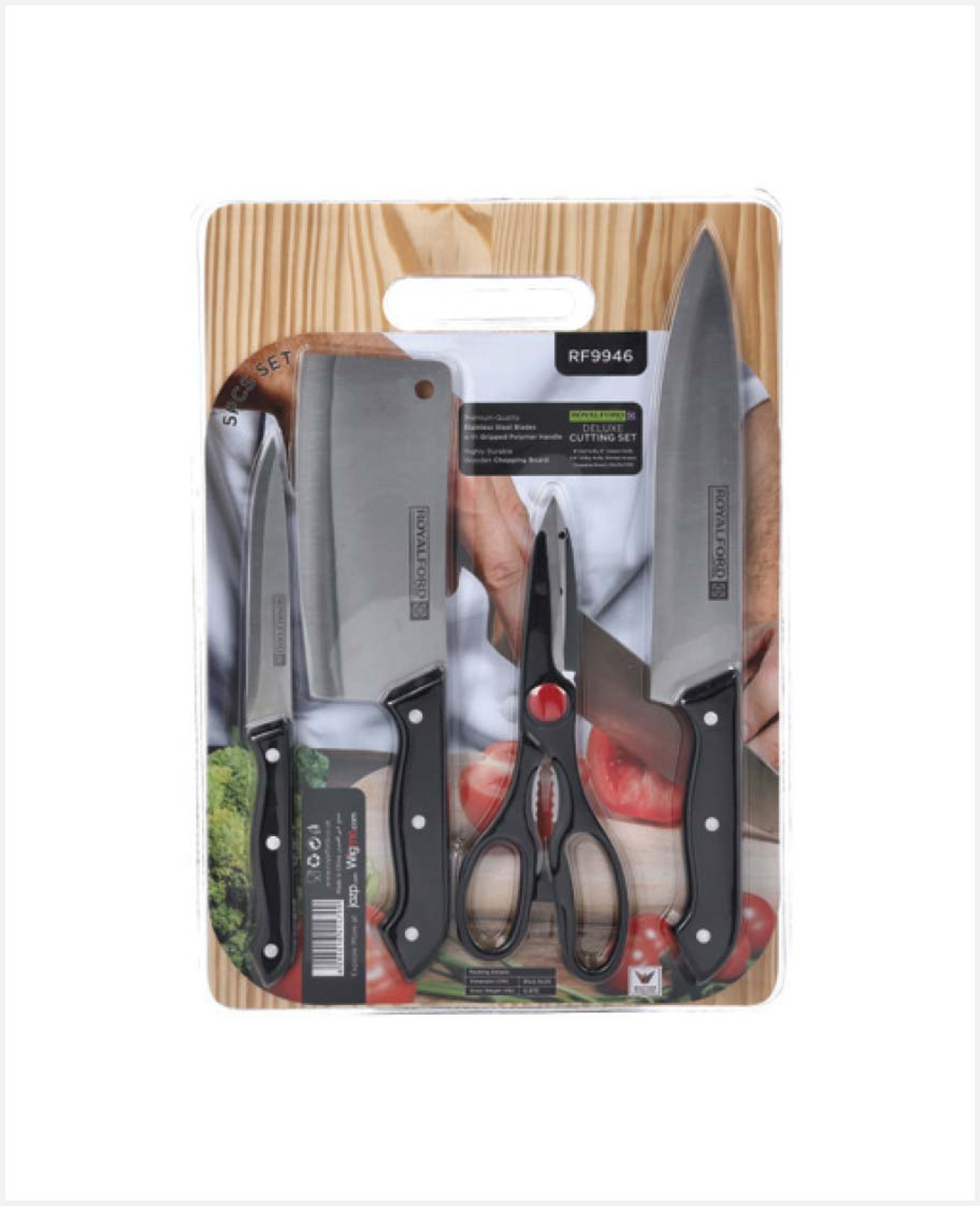 Royalford Deluxe Cutting Set 5pcs Rf9946 - image 3