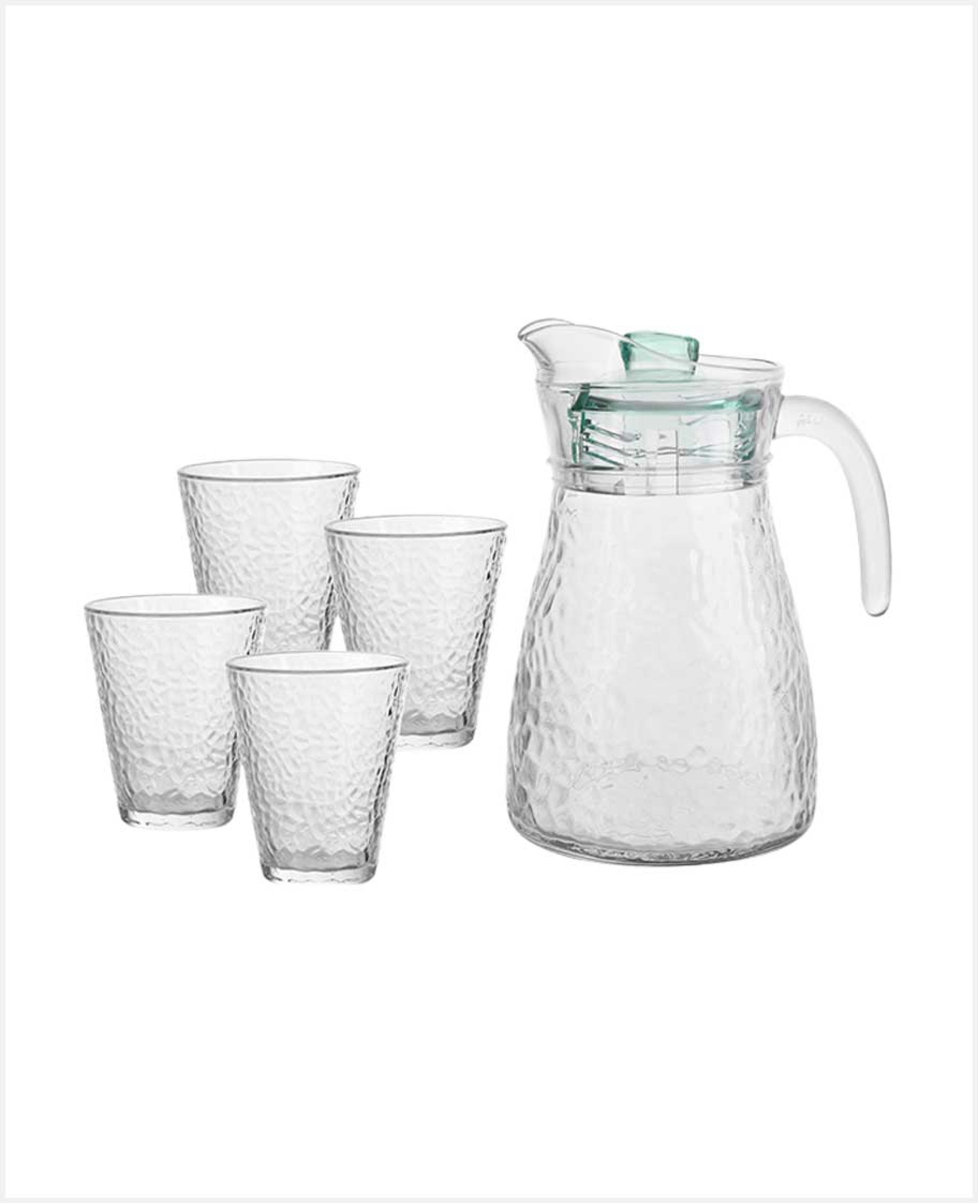 Royal Blue Glass Jug Set 5pcs - image 3